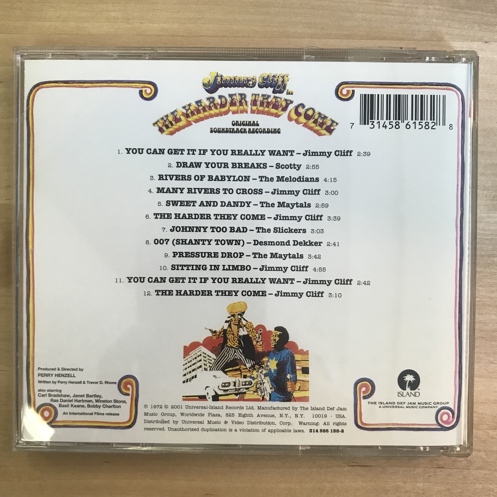 Jimmy Cliff In The Harder They Come - Original Soundtrack - CD (USED)