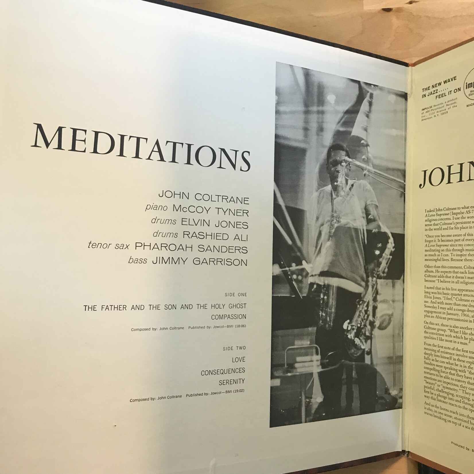 John Coltrane - Meditations - AS9110 - Vinyl LP (USED)