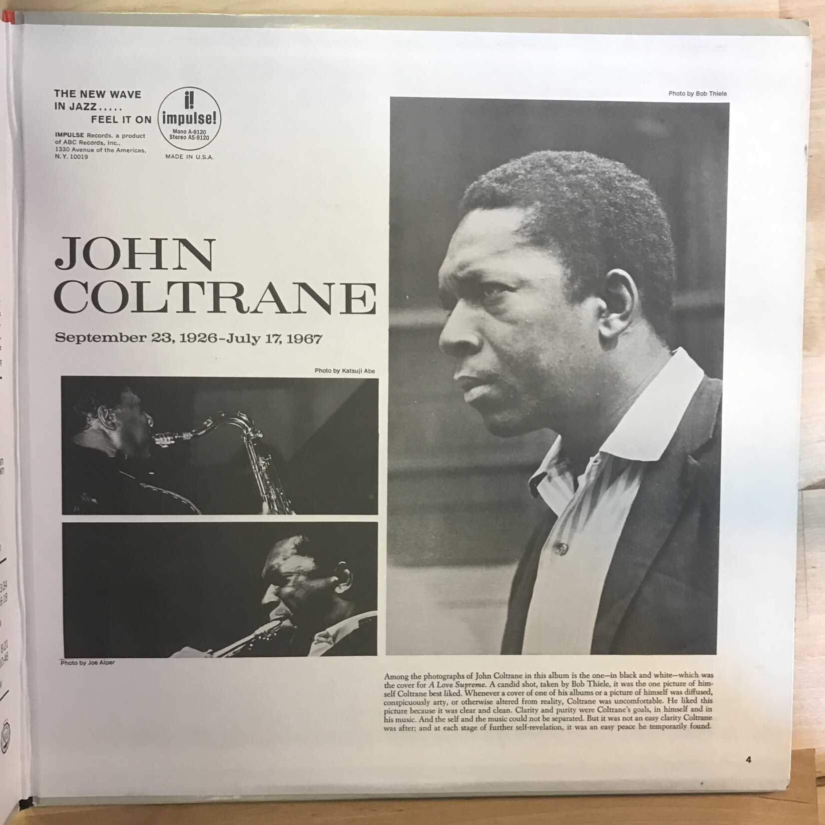 John Coltrane - Expression - AS9120 - Vinyl LP (USED)