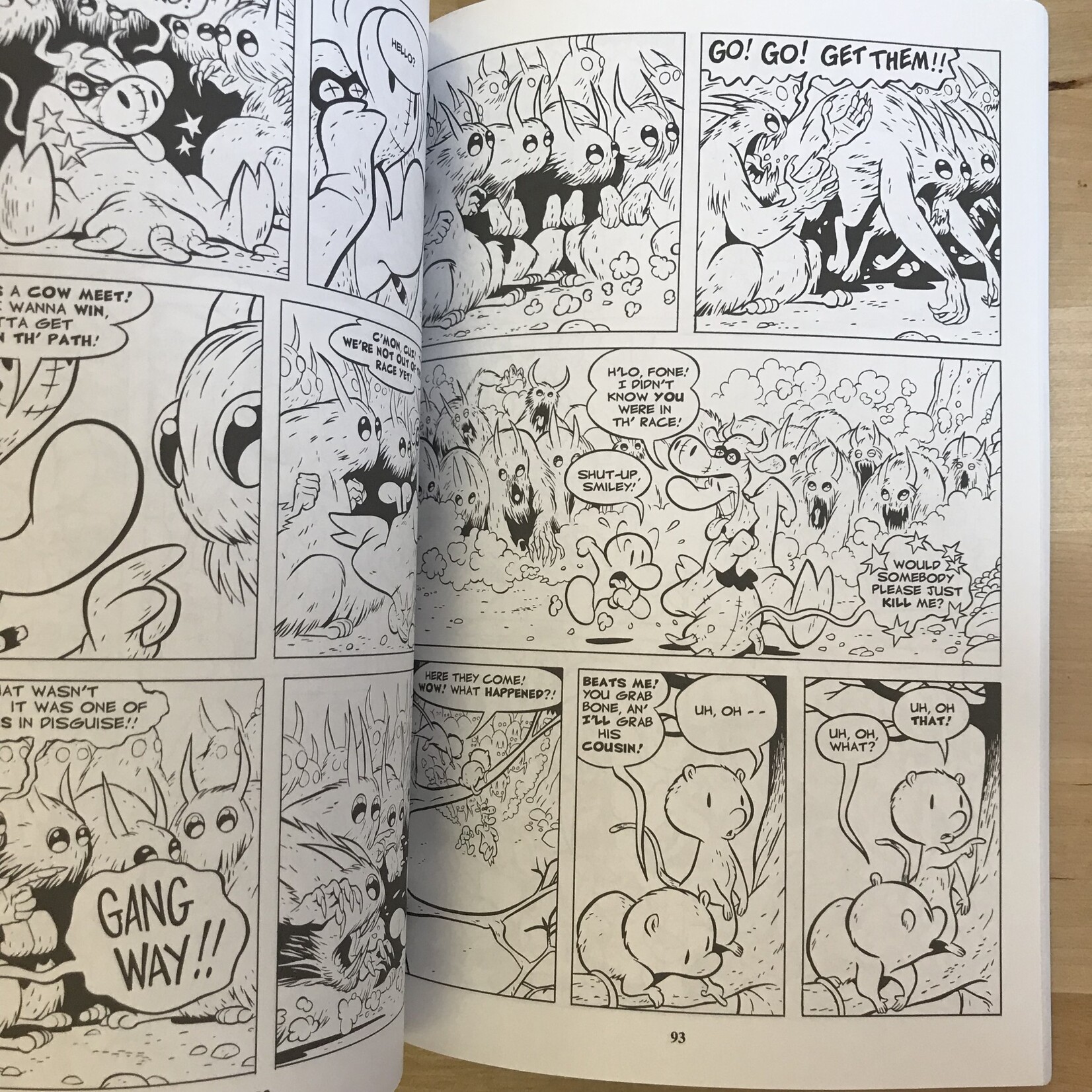 Jeff Smith - Bone: The Great Cow Race (Cartoon Books) - Paperback (USED)
