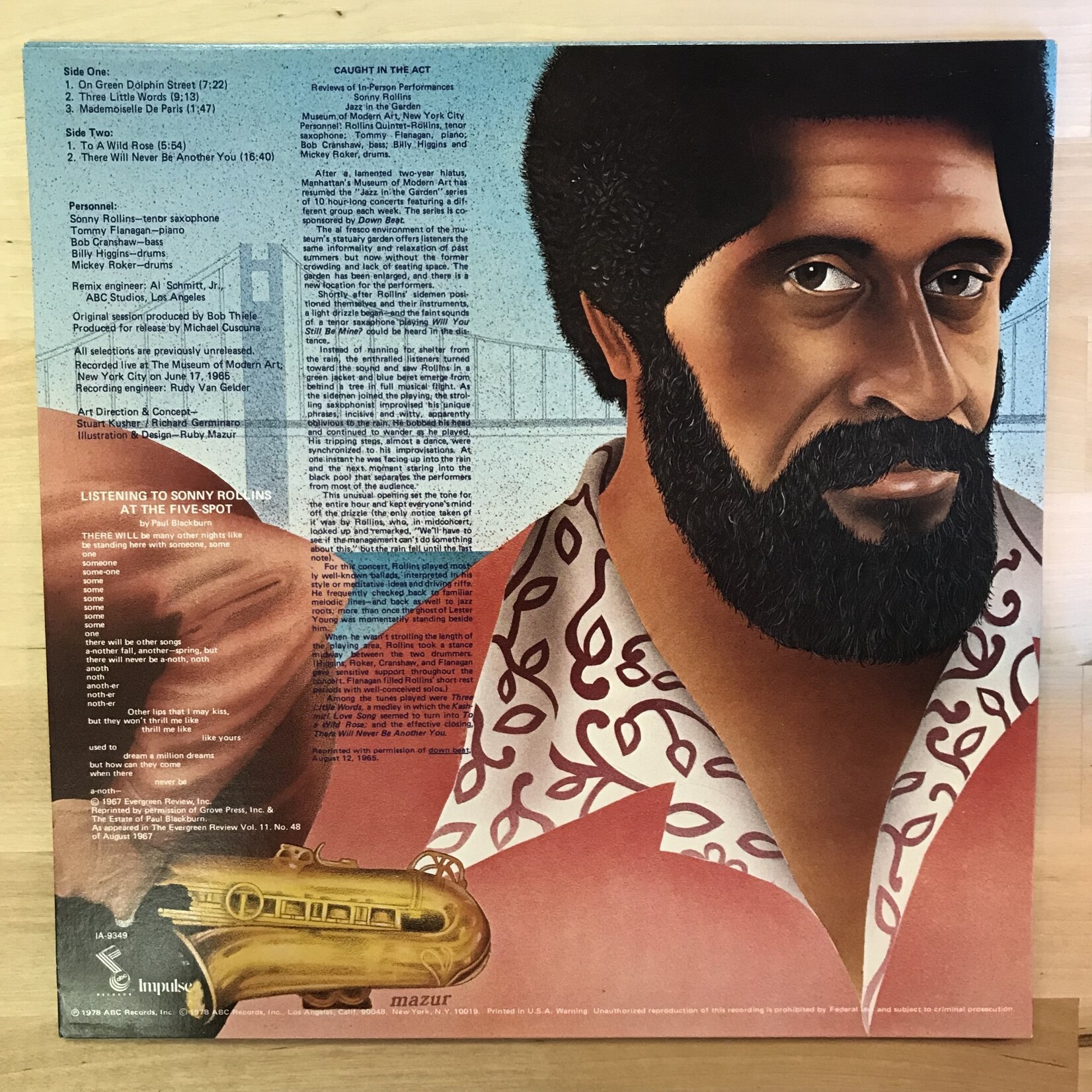 Sonny Rollins - There Will Never Be Another You - IA9349 - Vinyl LP (USED - PROMO)