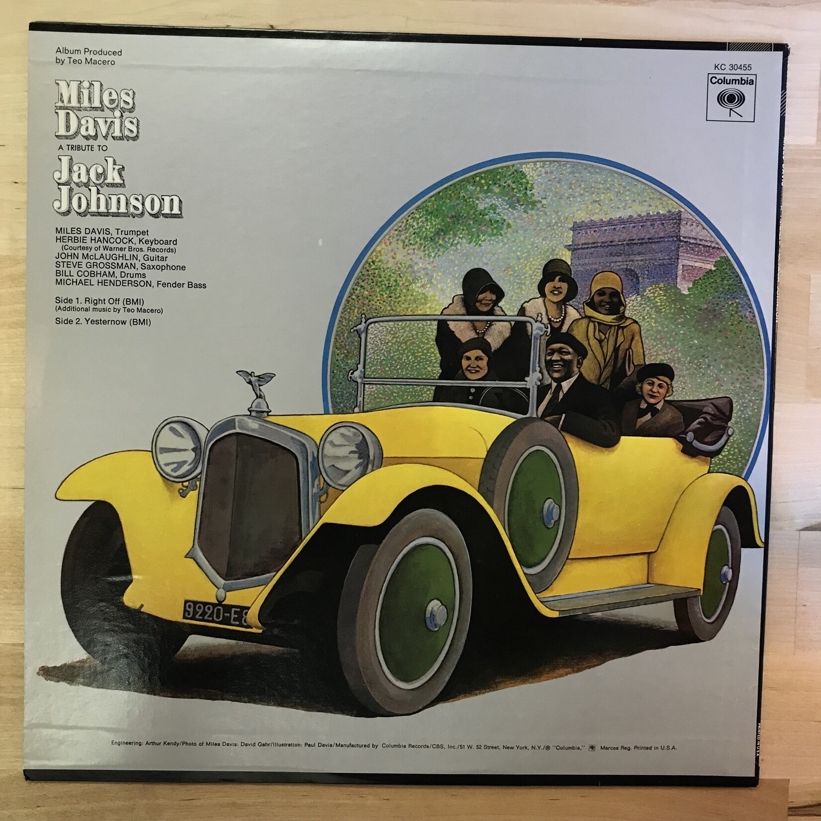 Miles Davis - A Tribute To Jack Johnson - KC30455 - Vinyl LP (USED)