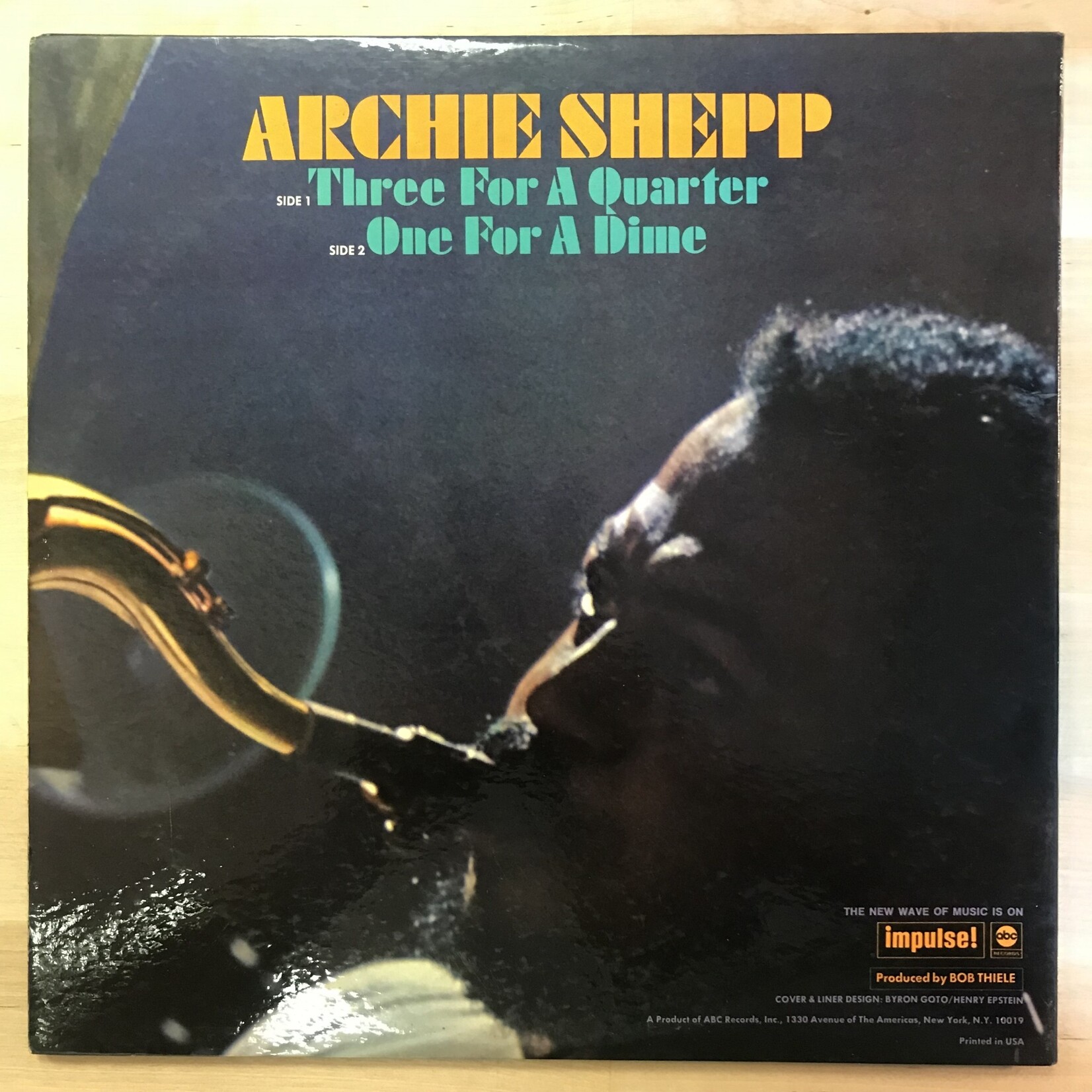 Archie Shepp - Three For A Quarter One For A Dime - AS9162 - Vinyl LP (USED)