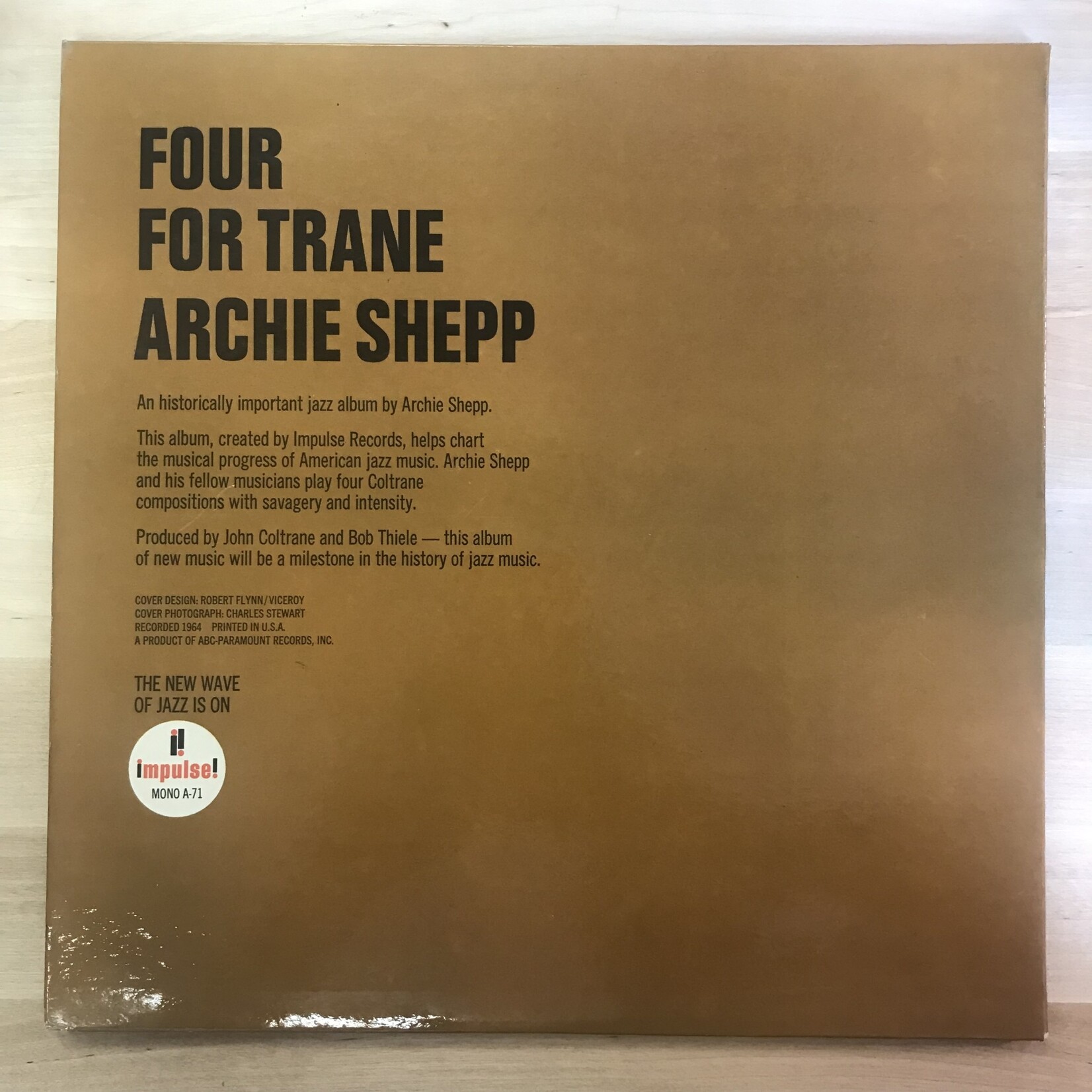 Archie Shepp - Four For Trane - A71 - Vinyl LP (USED)