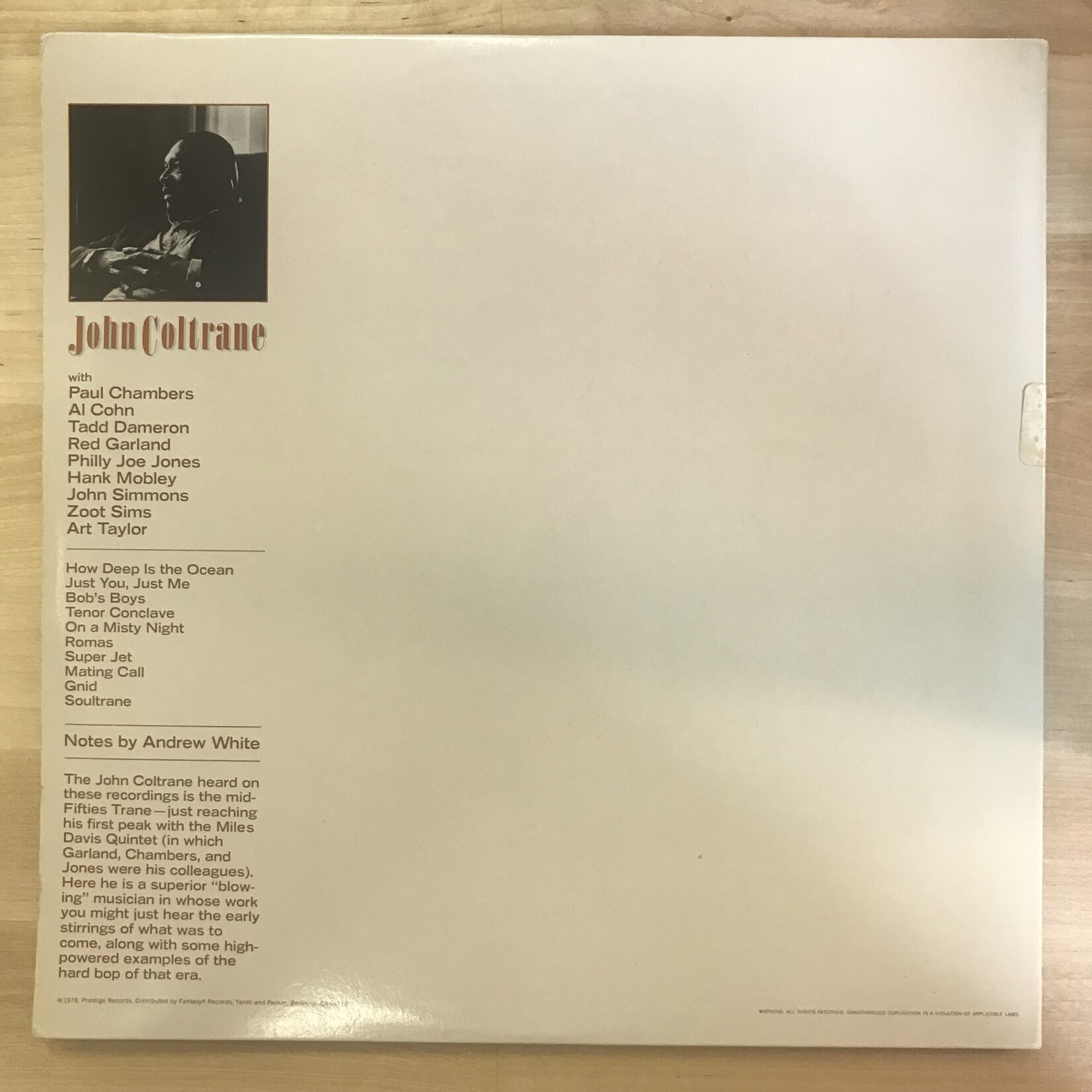 Johnn Coltrane - On A Misty Night - P24084 - Vinyl LP (USED)
