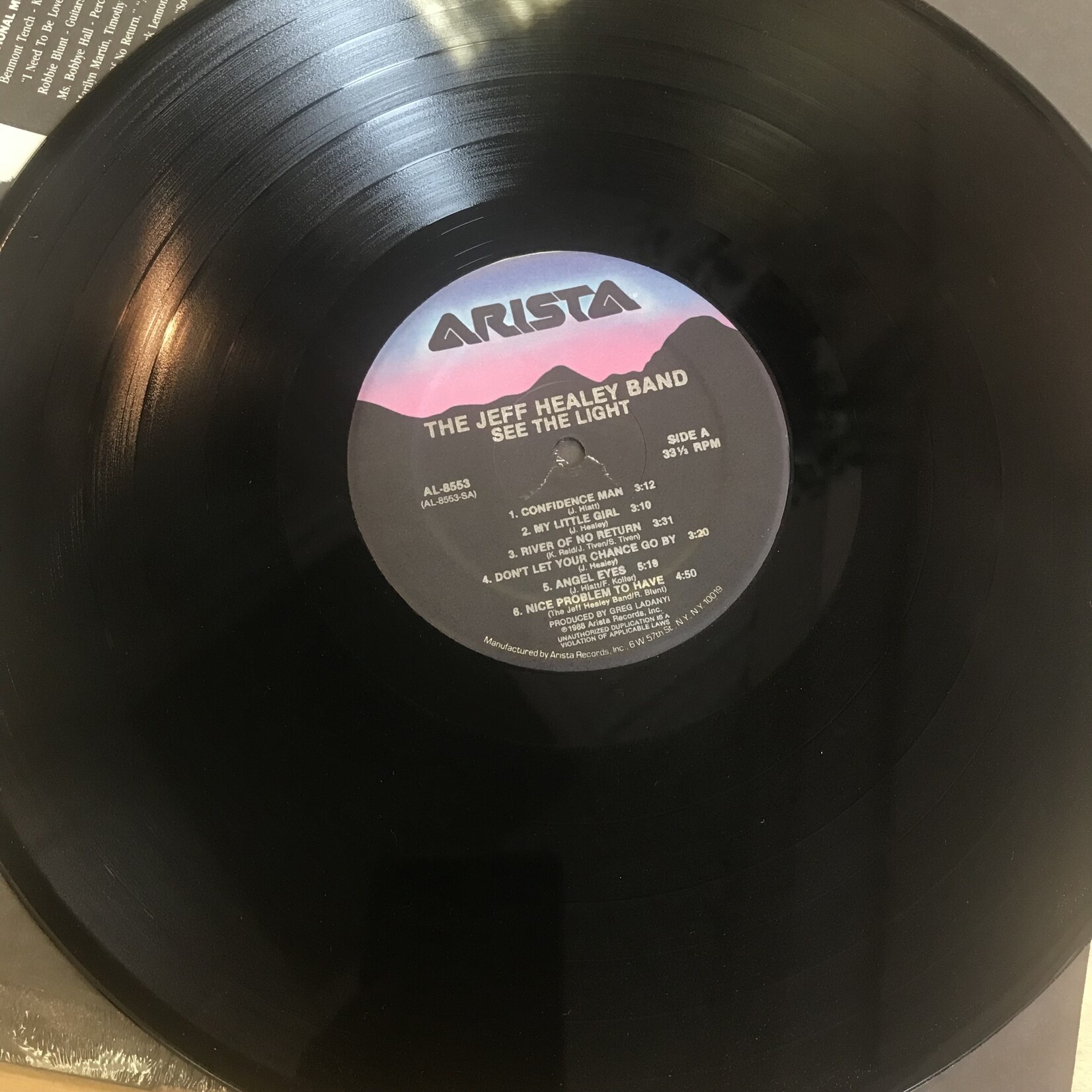Jeff Healey Band - See The Light - AL8553 - Vinyl (USED)