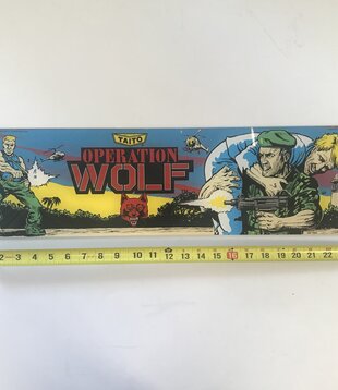 Operation Wolf (1987) - Arcade Game Marquee (USED)