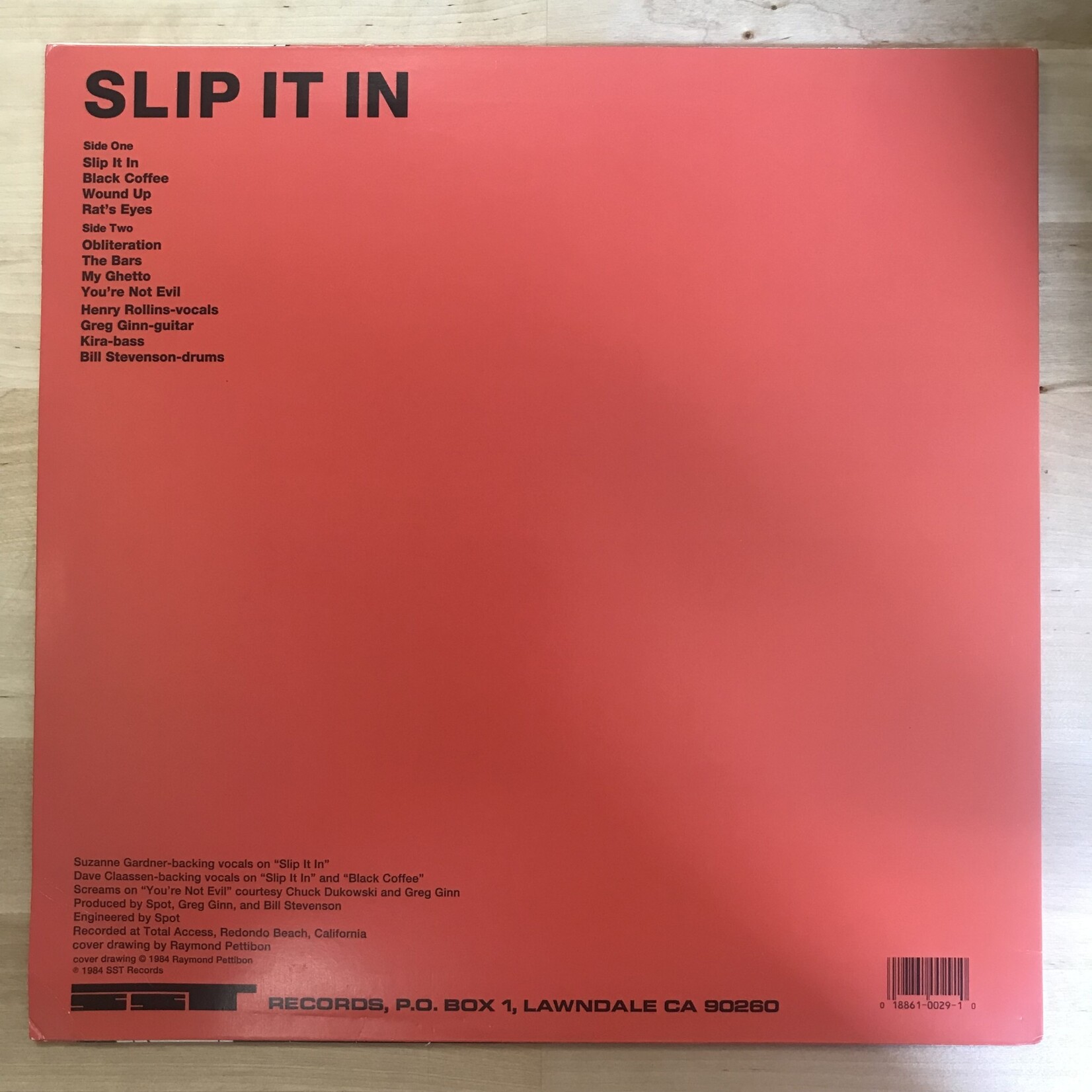 Black Flag - Slip It In - SST029 - Vinyl LP (USED - RE)