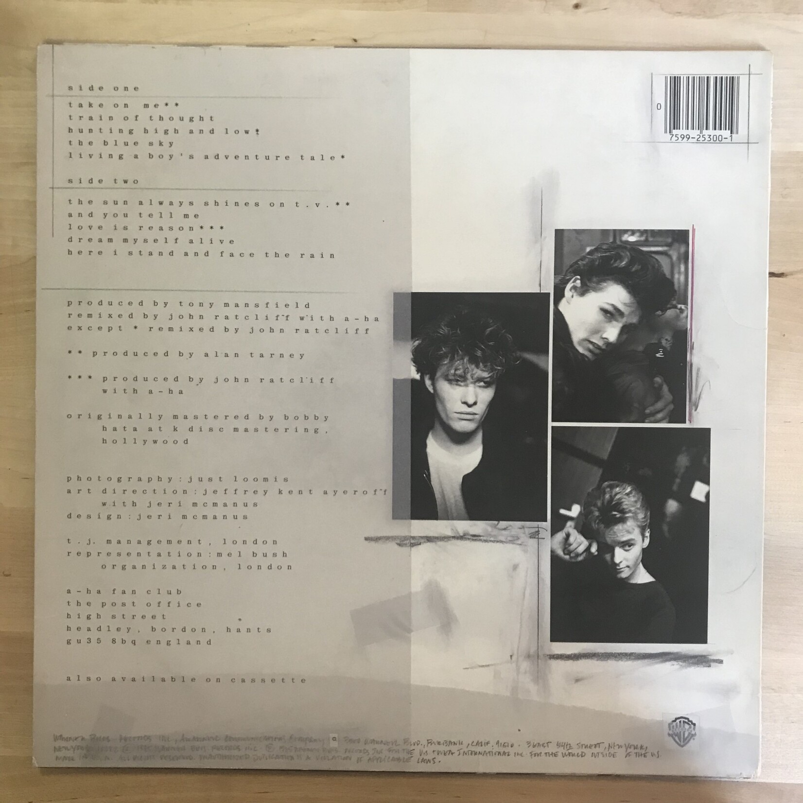 A-Ha - Hunting High And Low - 9 25300 1 - Vinyl LP (USED)