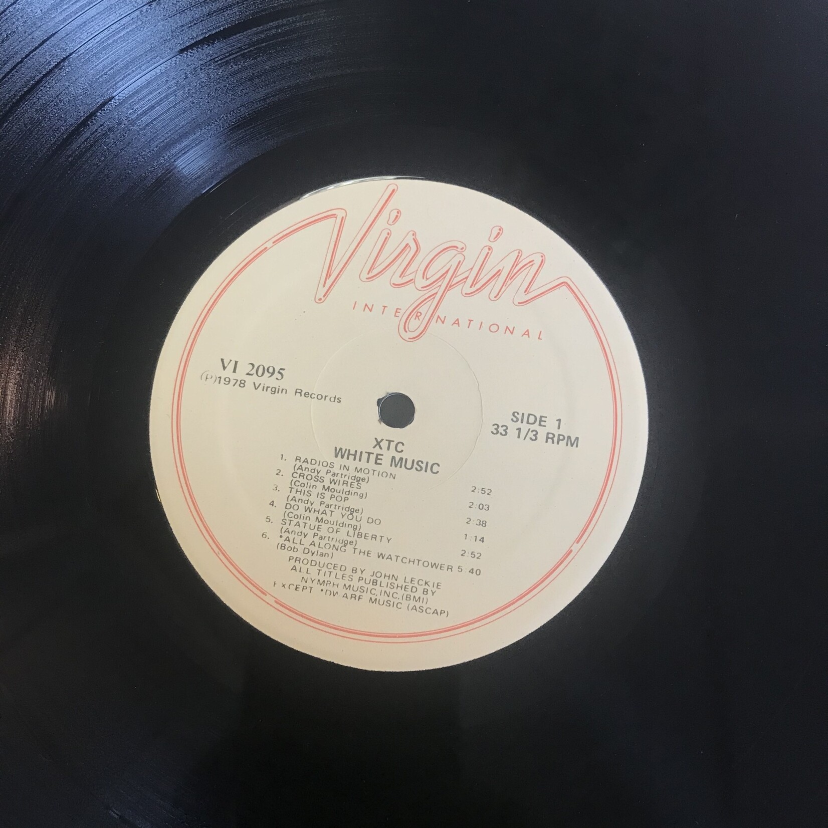 XTC - White Music - VI 2095 - Vinyl LP (USED)