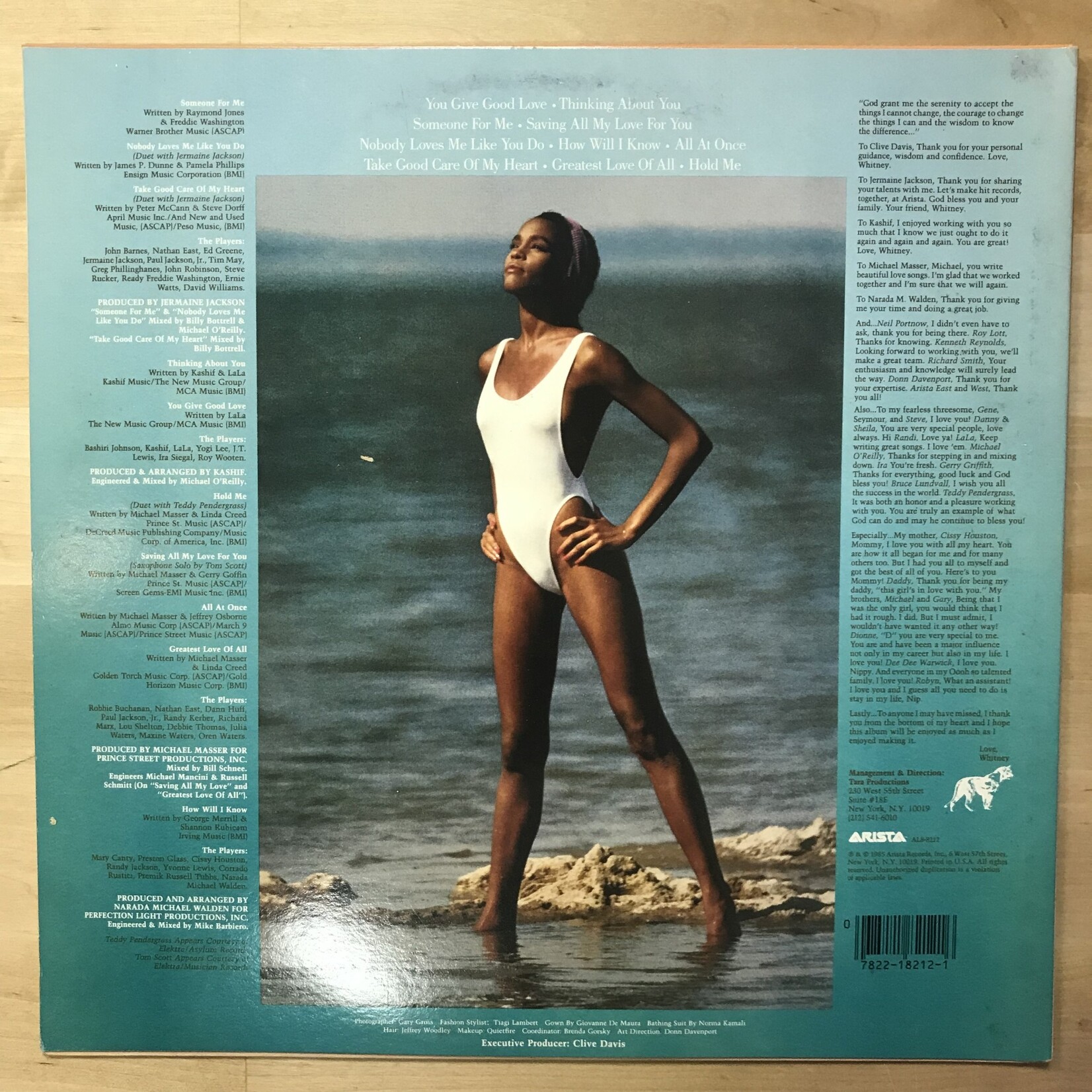 Whitney Houston - Whitney Houston - AL8 8212 - Vinyl LP (USED)