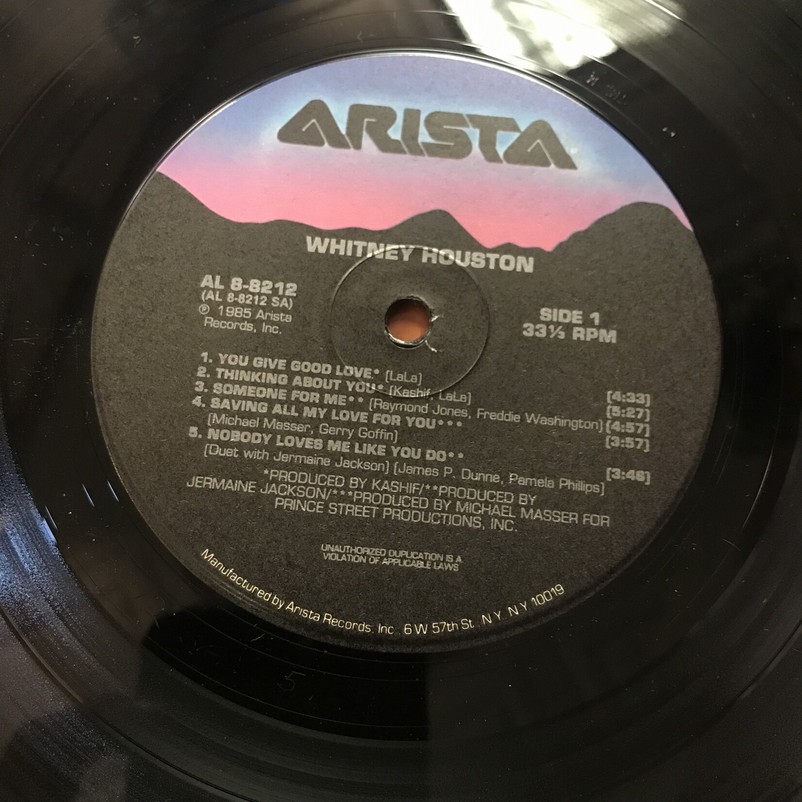 Whitney Houston - Whitney Houston - AL8 8212 - Vinyl LP (USED)