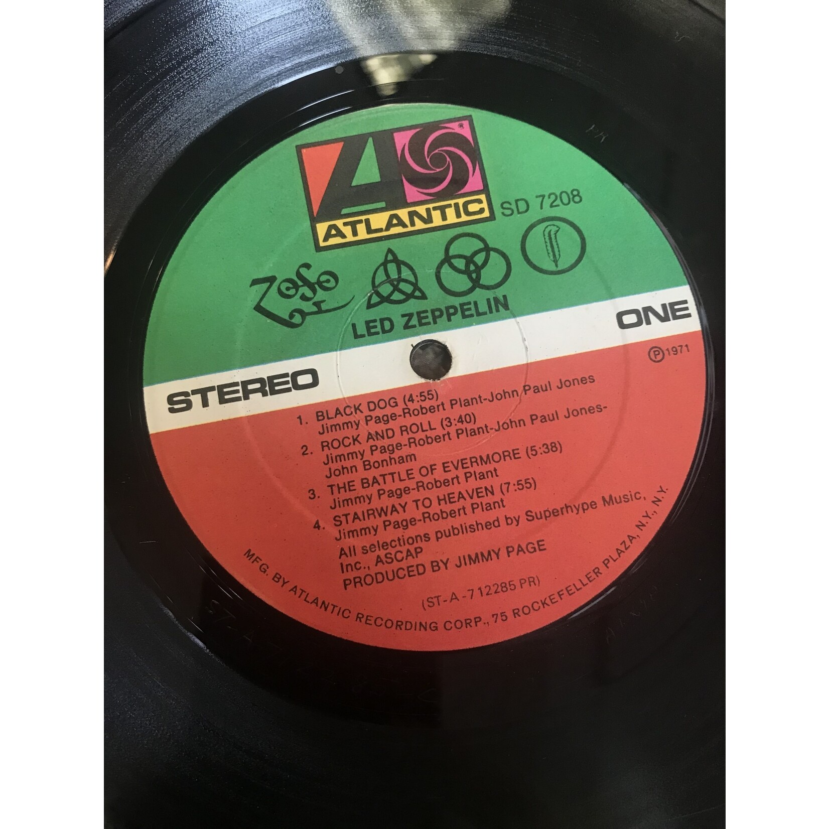 Led Zeppelin - Led Zeppelin IV - SD 7208 - Vinyl LP (USED - Presswell Press)
