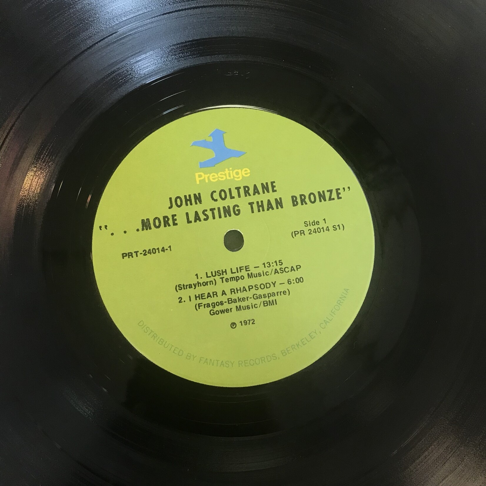 John Coltrane - More Lasting Than Bronze - PR24014 S1 - Vinyl LP (USED)