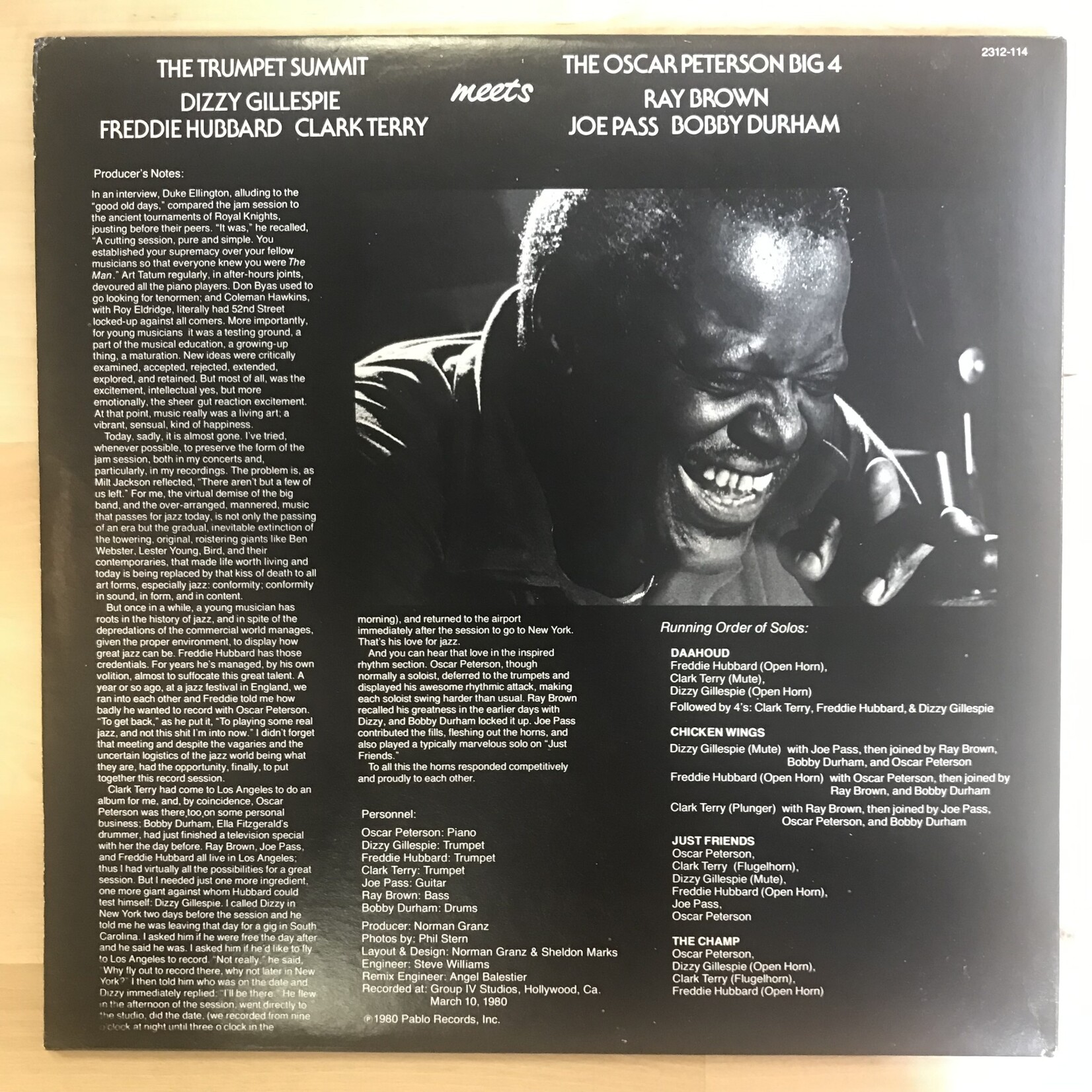 Dizzy Gillespie, Oscar Peterson, et. al - Trumpet Summit Meets The Oscar Peterson Four - 2312 114 - Vinyl LP (USED)