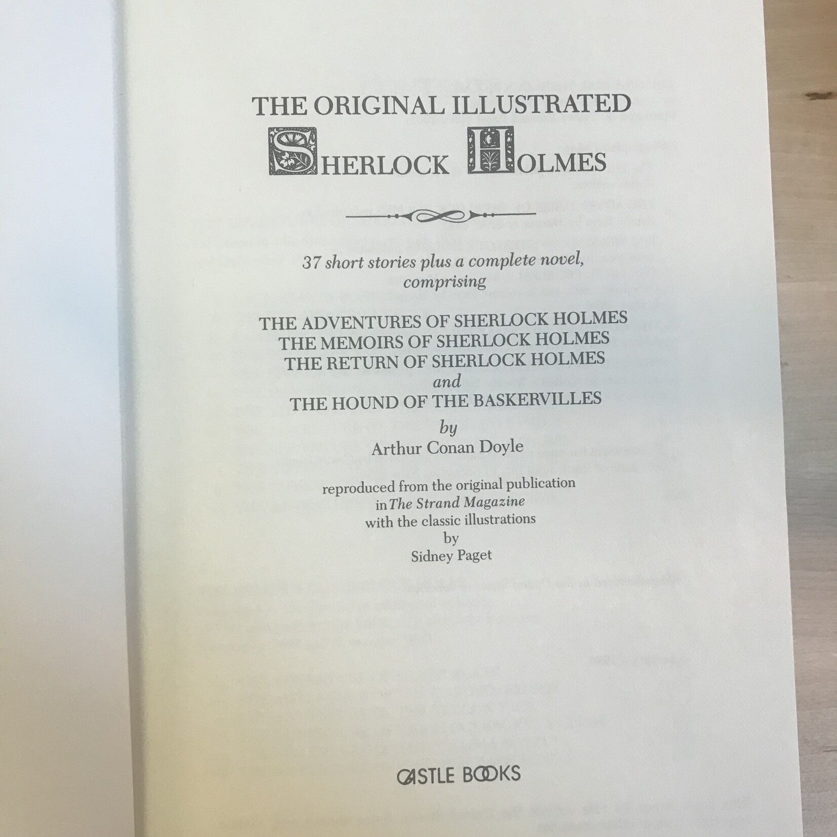 Arthur Conan Doyle - The Original Illustrated Sherlock Holmes - Hardback (USED)
