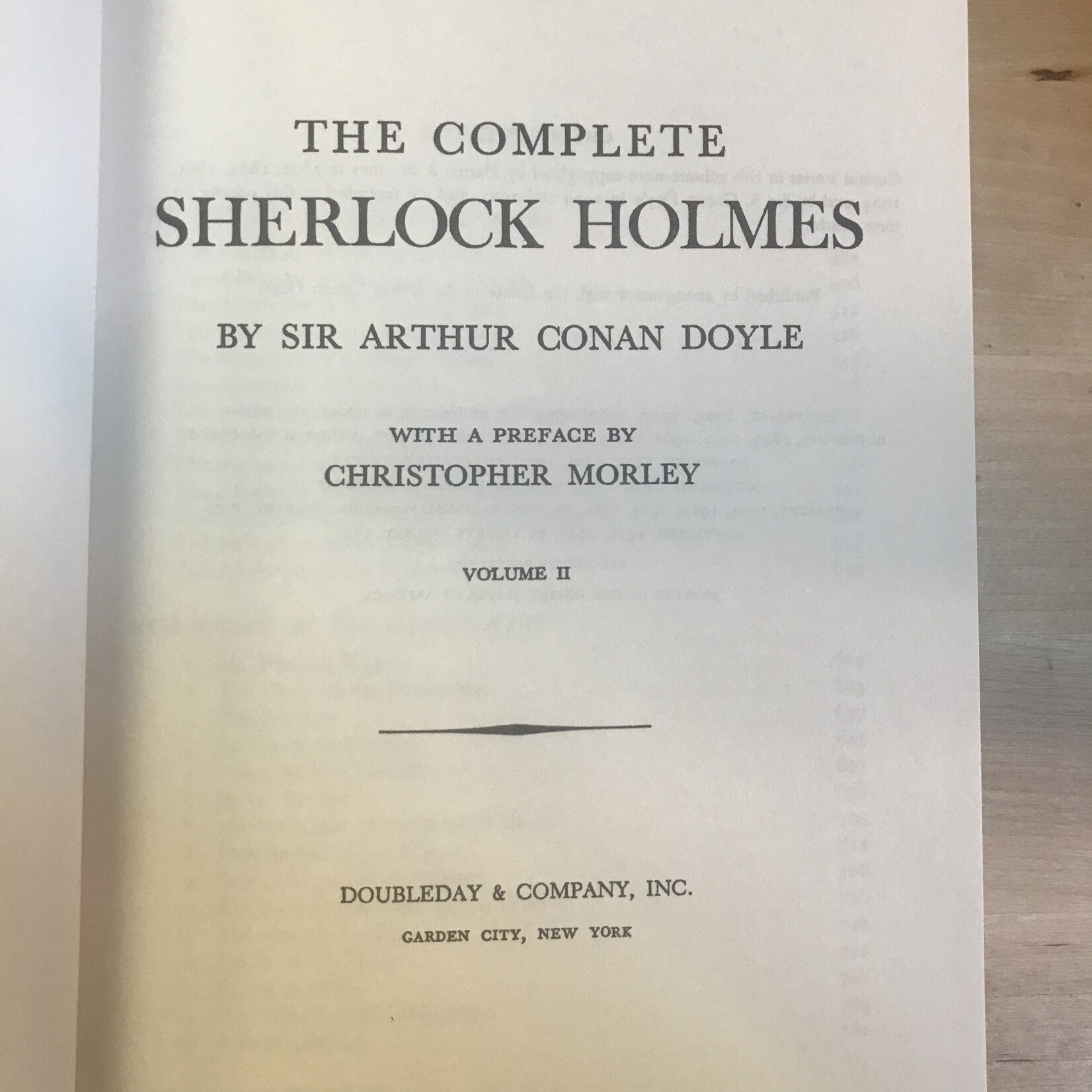 Arthur Conan Doyle - The Complete Sherlock Holmes Volume Two - Hardback (USED)