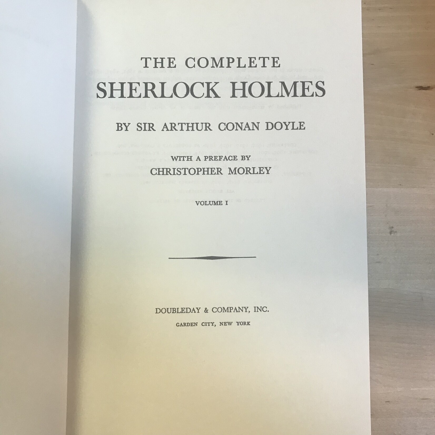Arthur Conan Doyle - The Complete Sherlock Holmes Volume One - Hardback (USED)