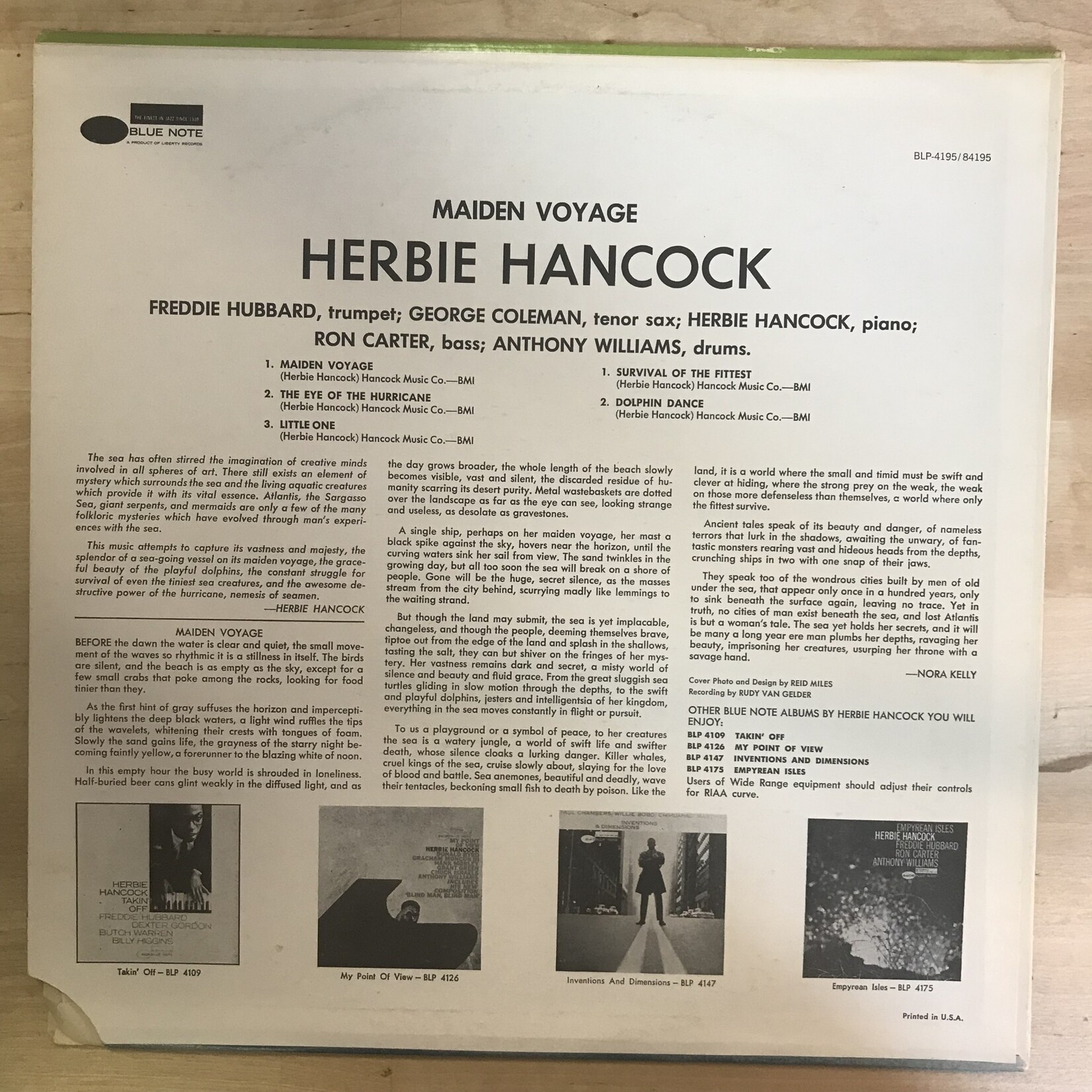 Herbie Hancock - Maiden Voyage (1975) - BST 84195 - Vinyl LP (USED)