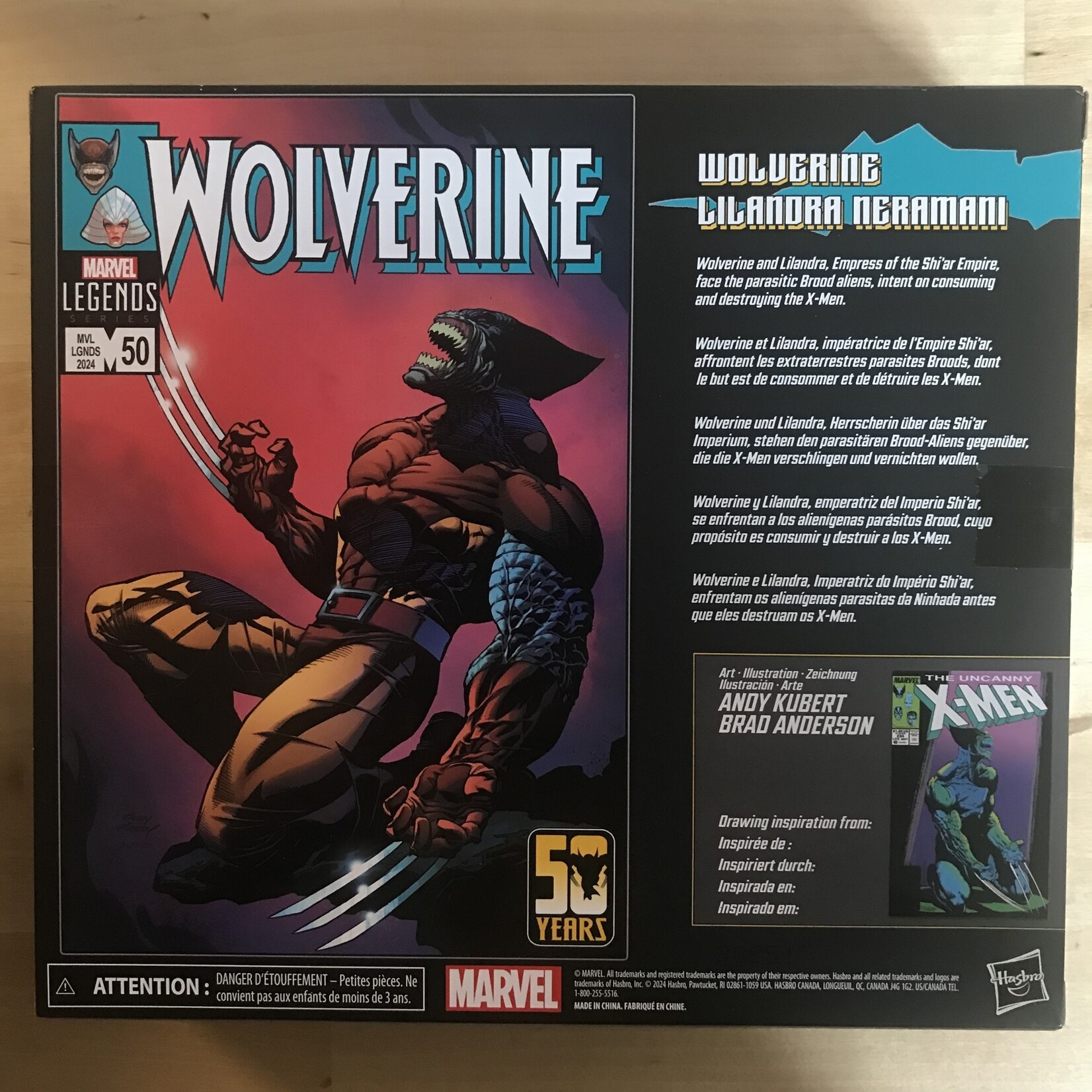 X-Men - Marvel Legends Series: Wolverine (Brood) & Lilandra Neramani - Action Figure (NEW)