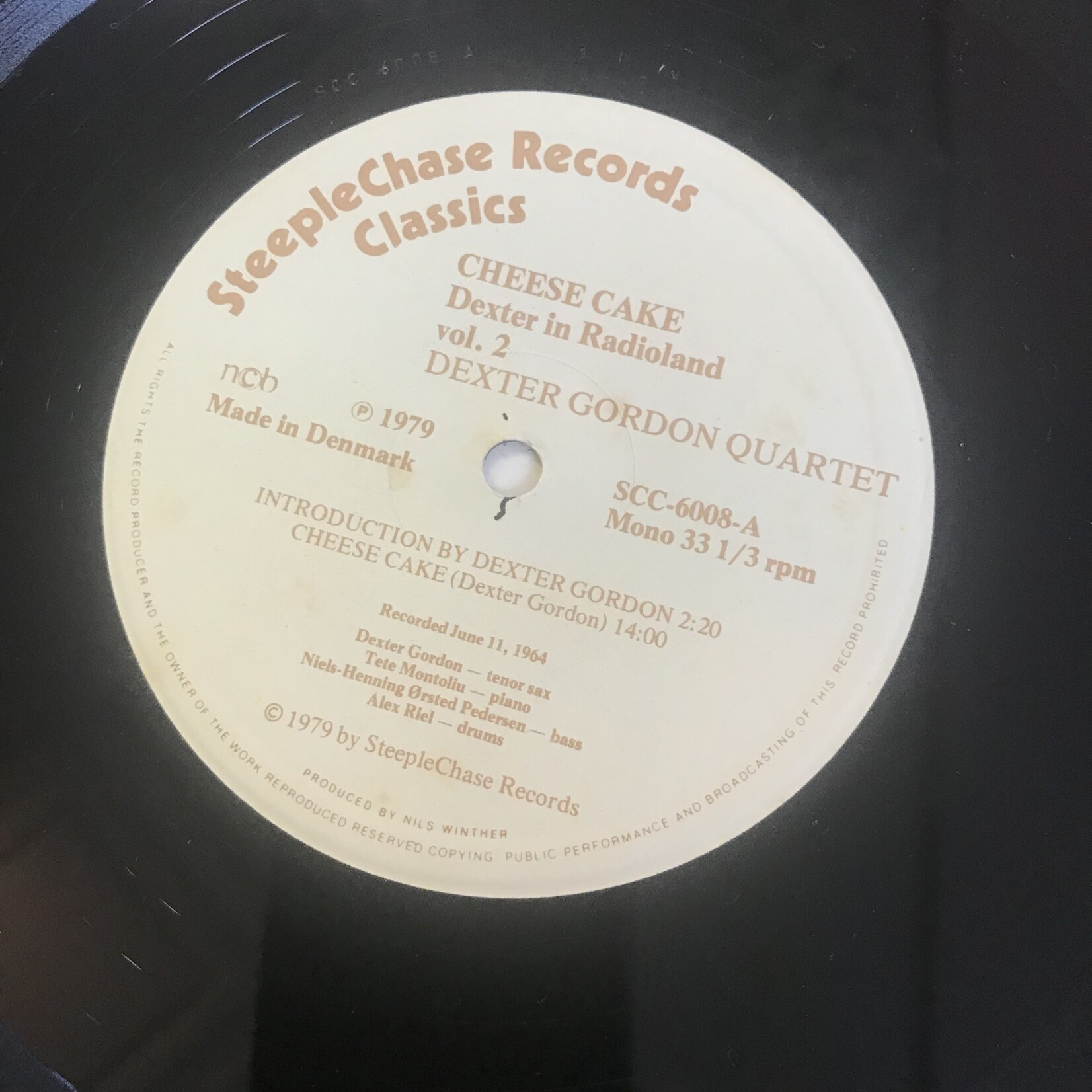 Dexter Gordon - Cheese Cake - SCC6008 - Vinyl LP (USED)