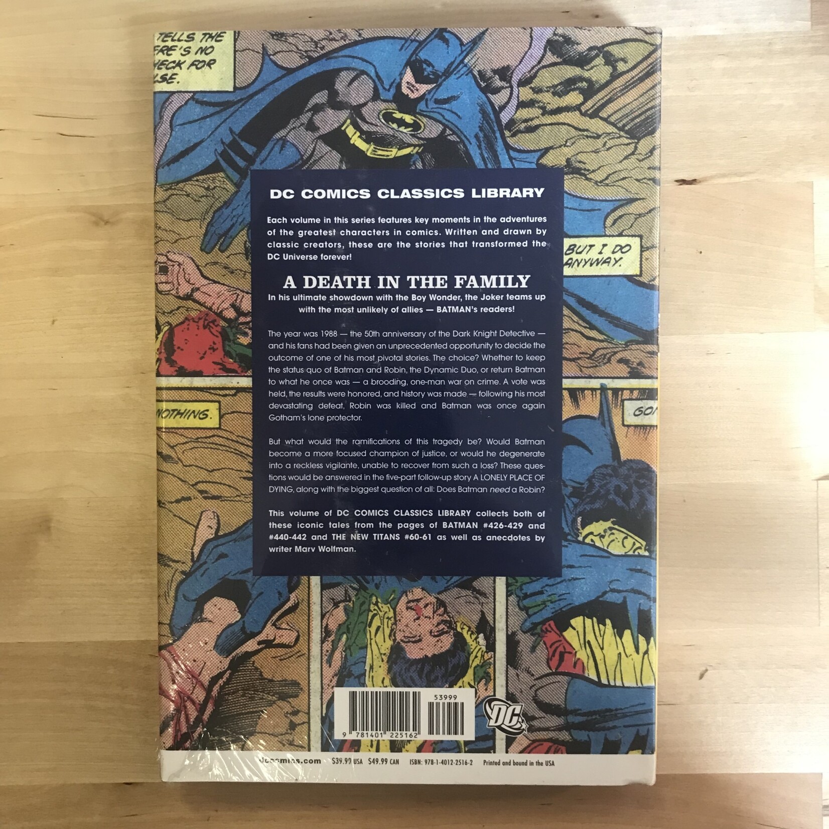 Batman - DC Classics Library: A Death In The Family - Hardback (USED - SEALED)