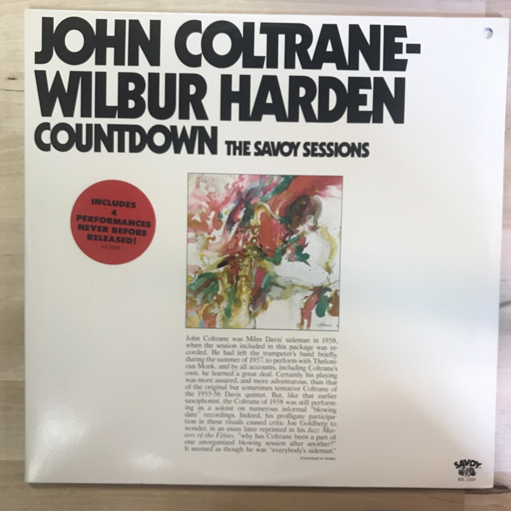John Coltrane, Wilbur Harden - Countdown - SJL2203 - Vinyl LP (USED)