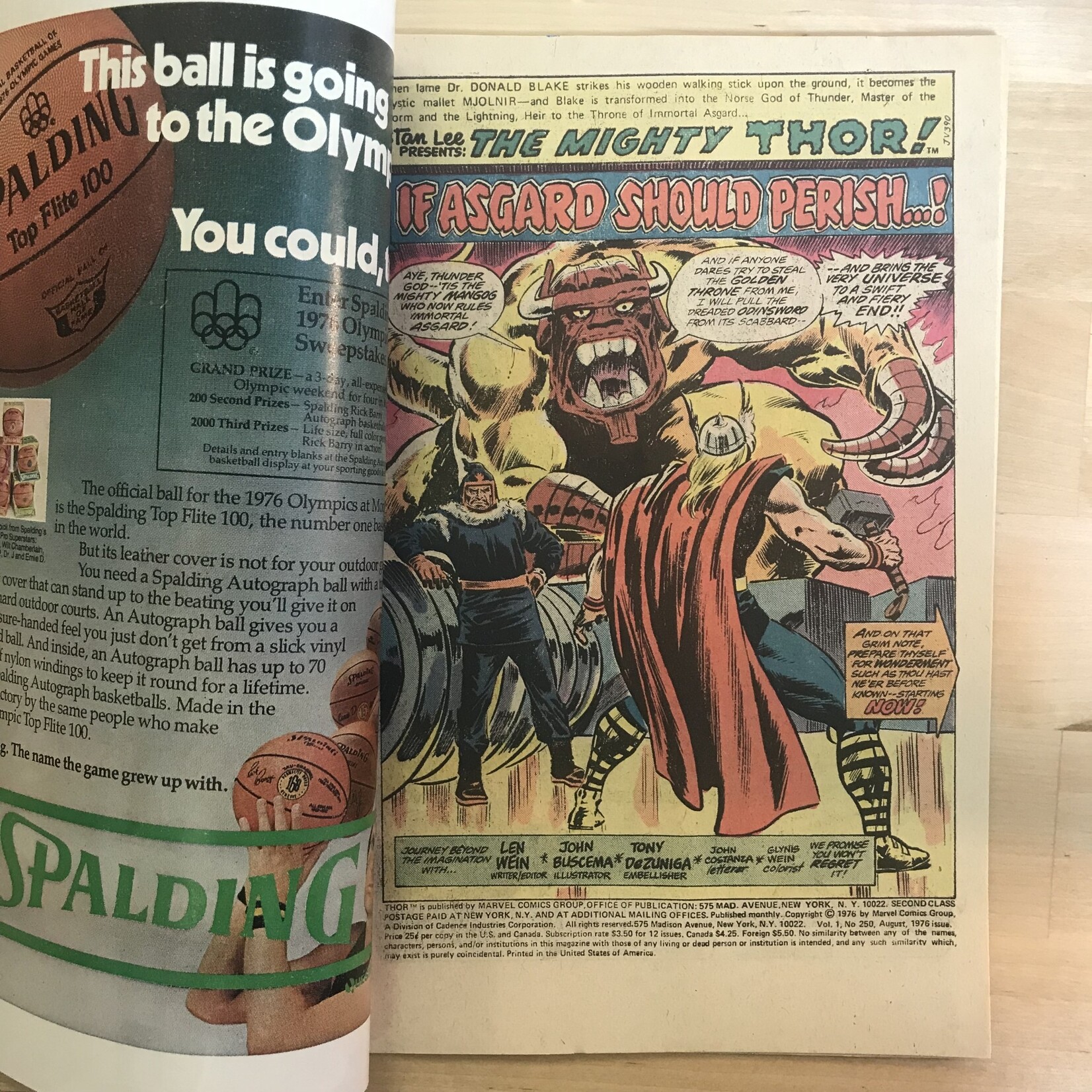 Thor - The Mighty Thor - #250 August 1976 - Comic Book