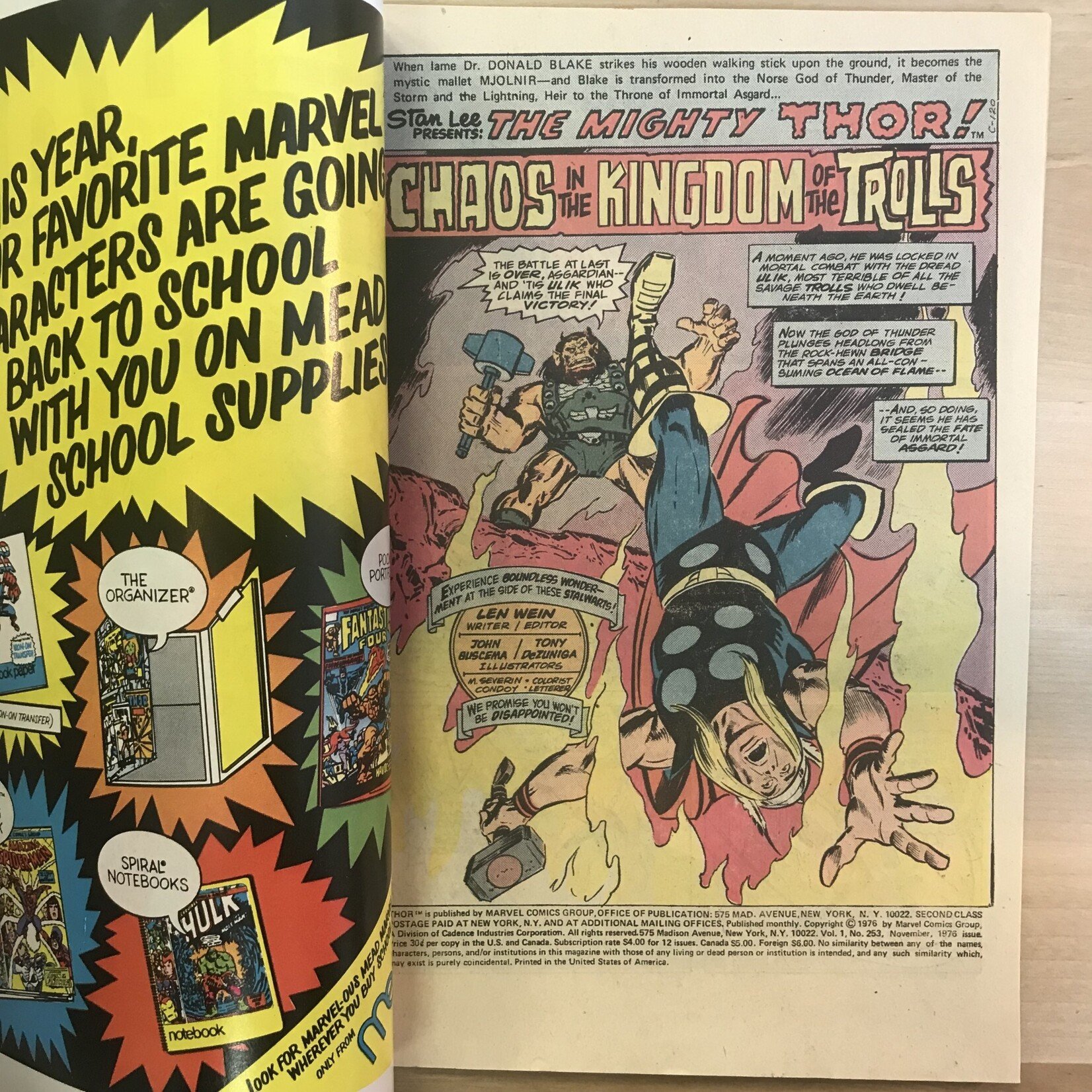 Thor - The Mighty Thor - #253 November 1976 - Comic Book