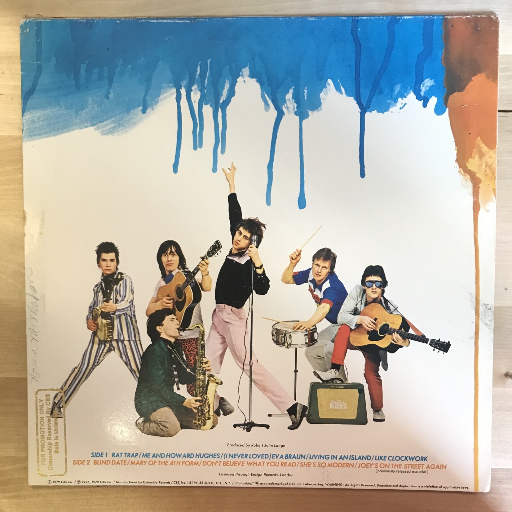 Boomtown Rats - A Tonic For The Troops - JC35750 - Vinyl LP (USED - PROMO)
