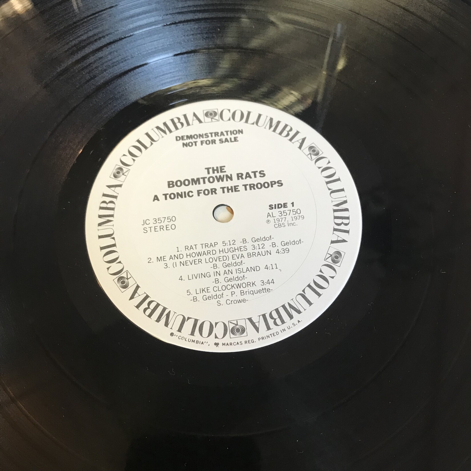 Boomtown Rats - A Tonic For The Troops - JC35750 - Vinyl LP (USED - PROMO)