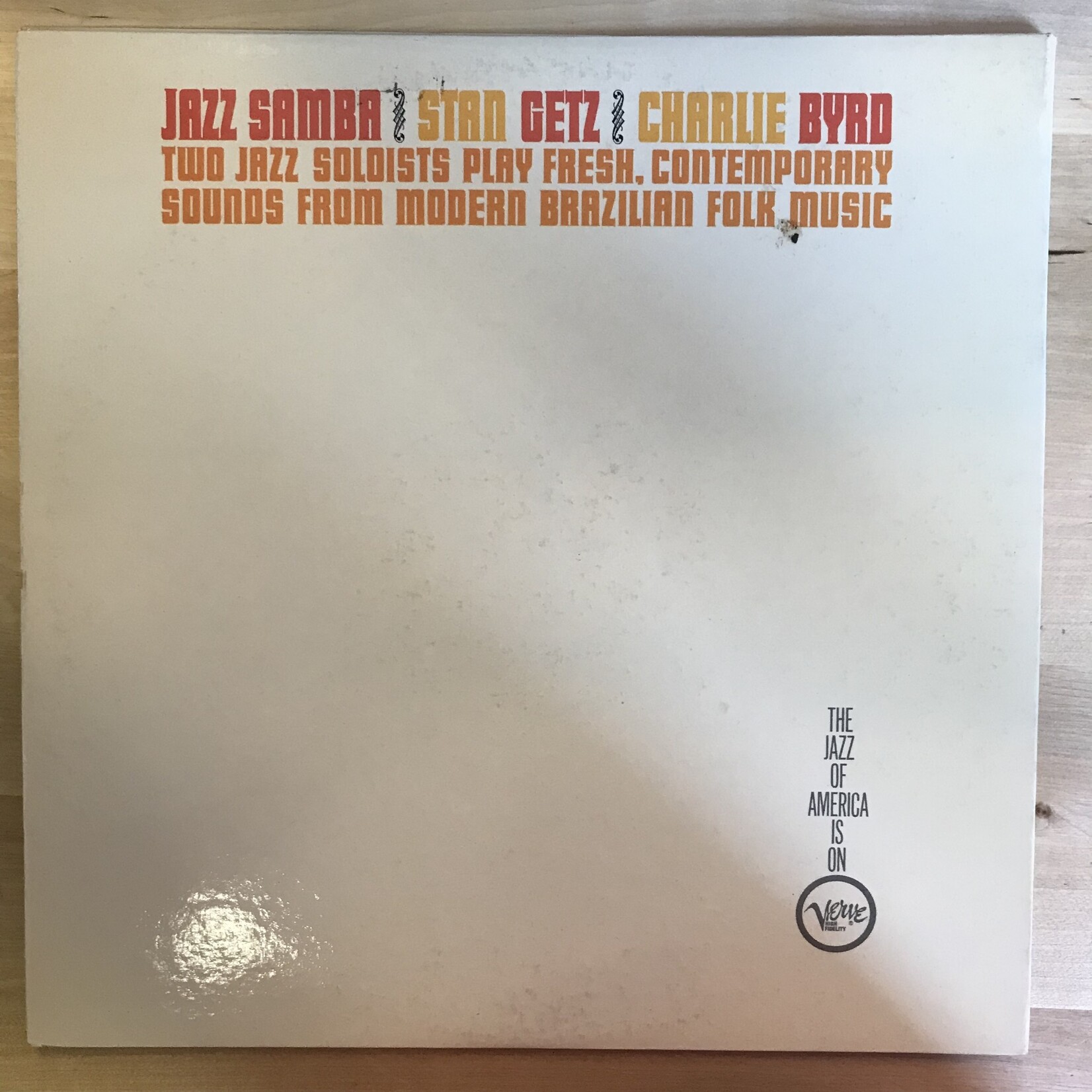 Stan Getz, Charlie Byrd - Getz/Bird Jazz Samba - V8432 - Vinyl LP (USED)