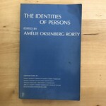 Amelie Oksenberg Rorty = The Identities Of Persons - Paperback (USED)