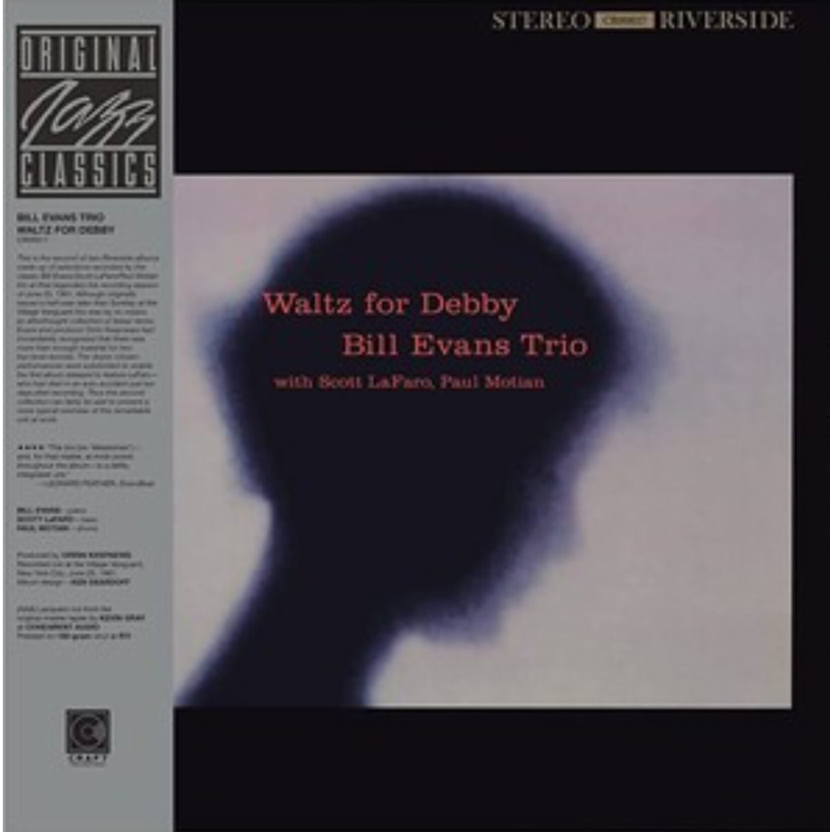 Bill Evans - Waltz For Debby (Original Jazz Classics Series) - CRFCR00617 - Vinyl LP (NEW)