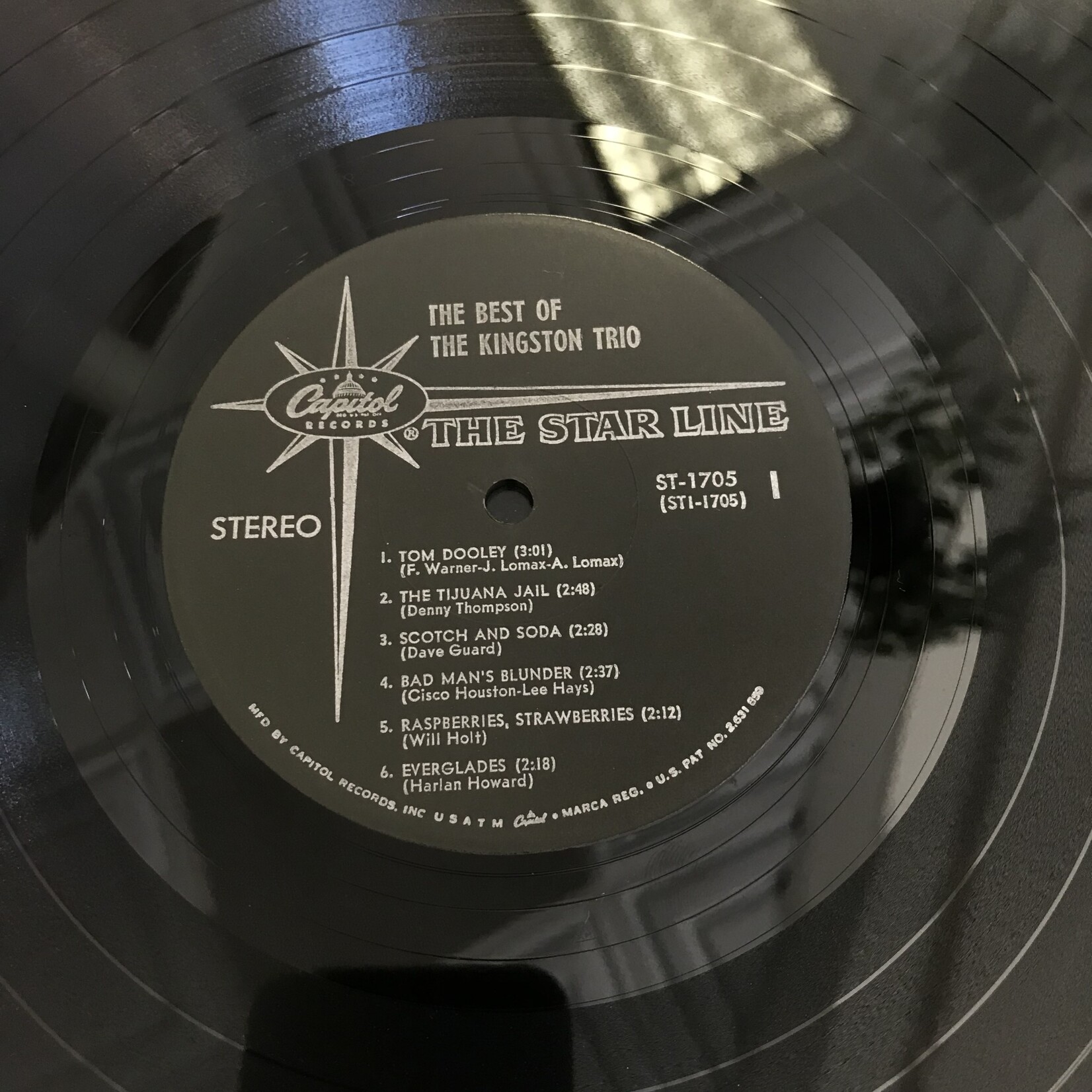 Kingston Trio - The Best Of The Kingston Trio - ST 1705 - Vinyl LP (USED)