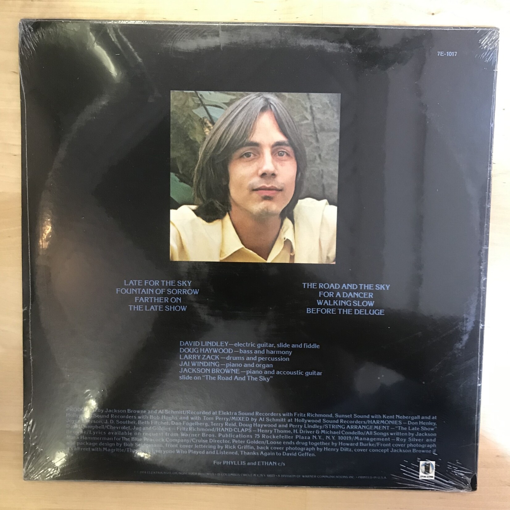 Jackson Browne - Late For The Sky - 7E 1017 - Vinyl LP (USED - SEALED)
