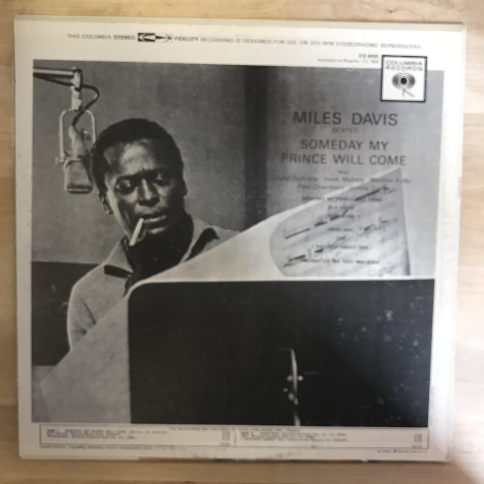 Miles Davis - Someday My Prince Will Come - CS 8456 - Vinyl LP (USED)