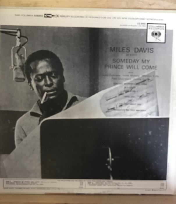 Miles Davis - Someday My Prince Will Come - CS 8456 - Vinyl LP (USED)