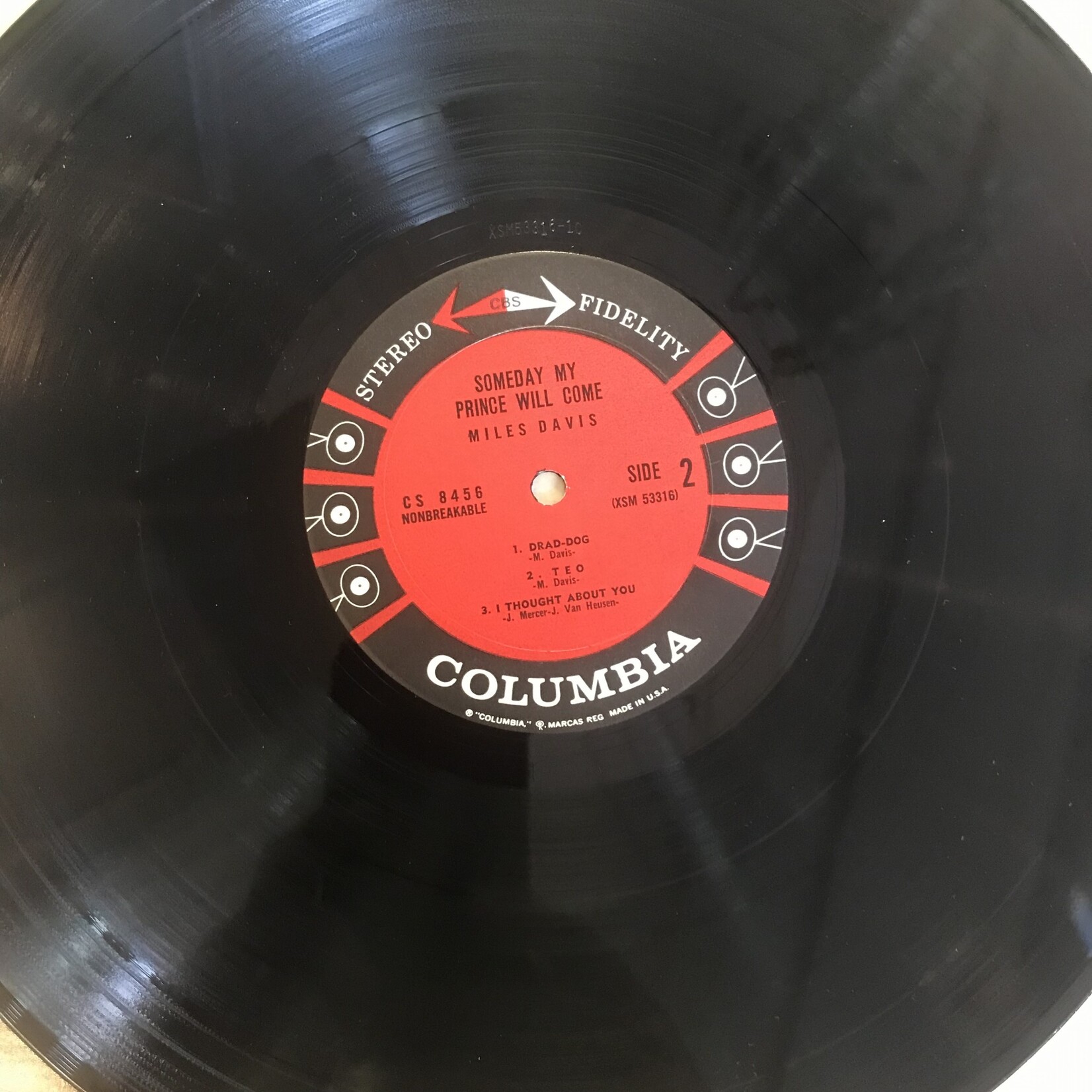 Miles Davis - Someday My Prince Will Come - CS 8456 - Vinyl LP (USED)