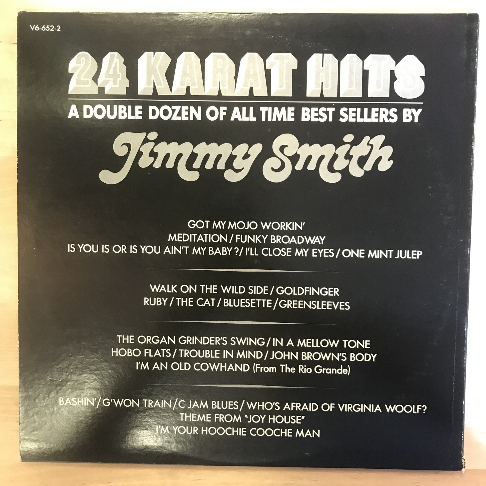 Jimmy Smith - 24 Karat Hits - V6 652 - Vinyl LP (USED)