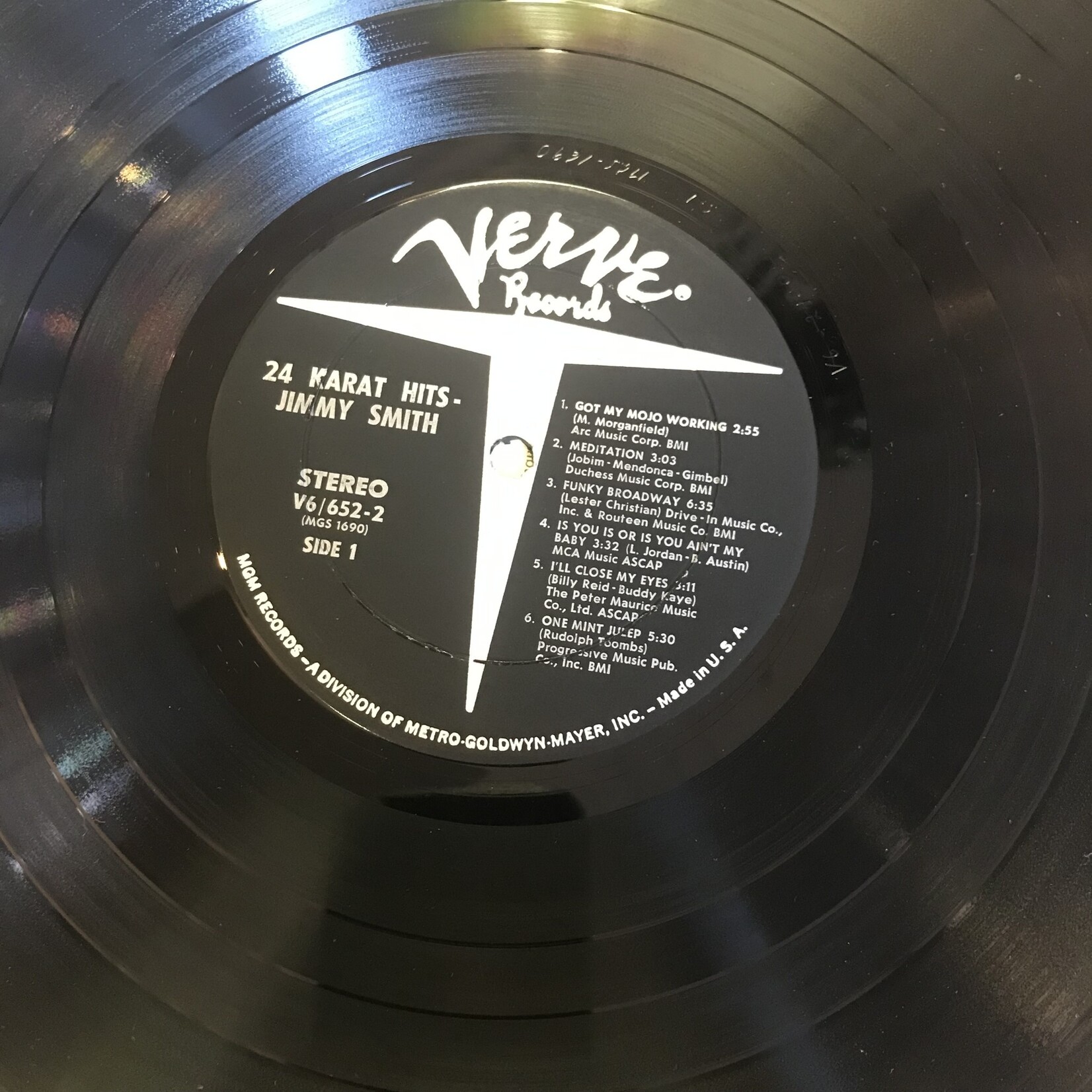 Jimmy Smith - 24 Karat Hits - V6 652 - Vinyl LP (USED)