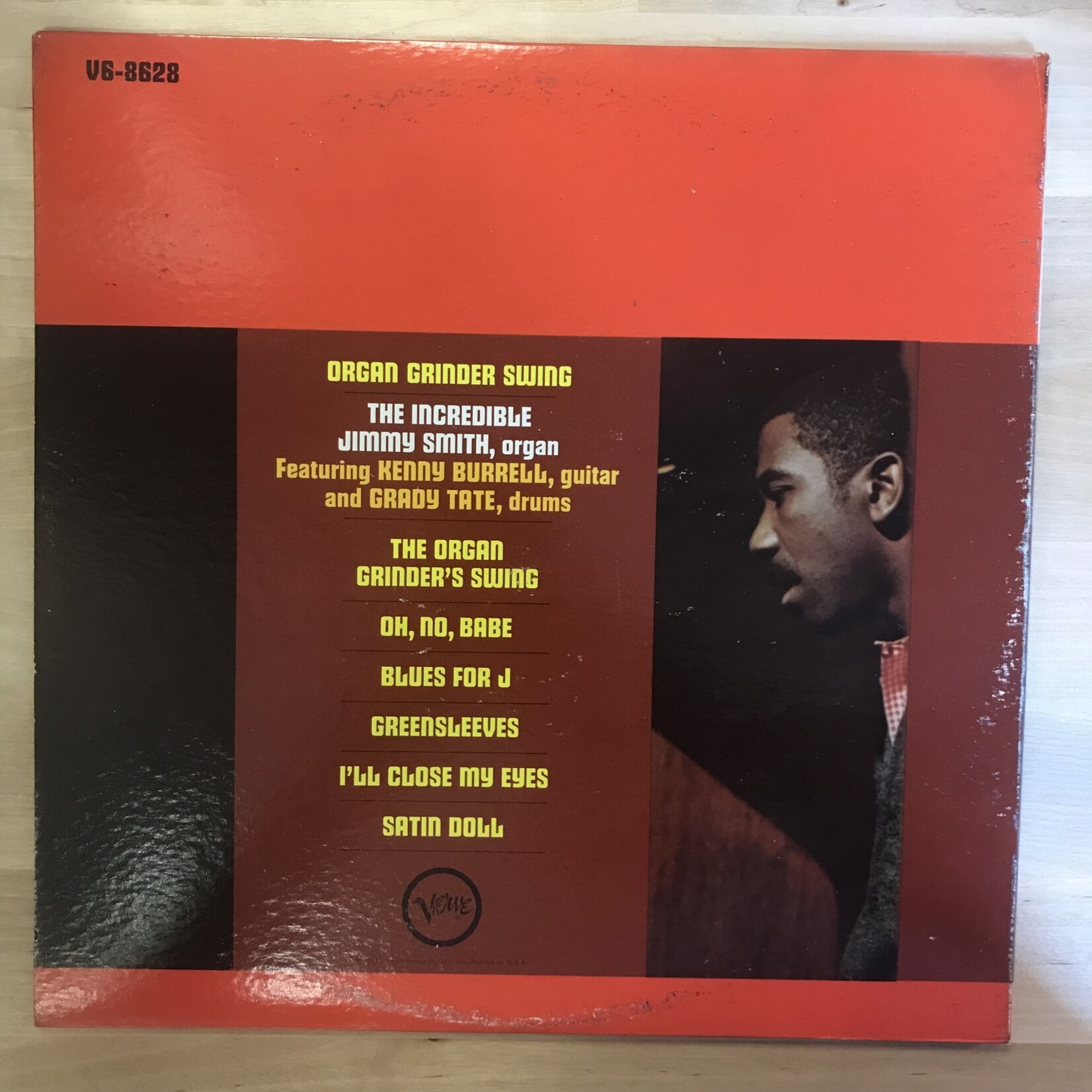 Jimmy Smith - Organ Grinder Music - V6/8628 - Vinyl LP (USED)
