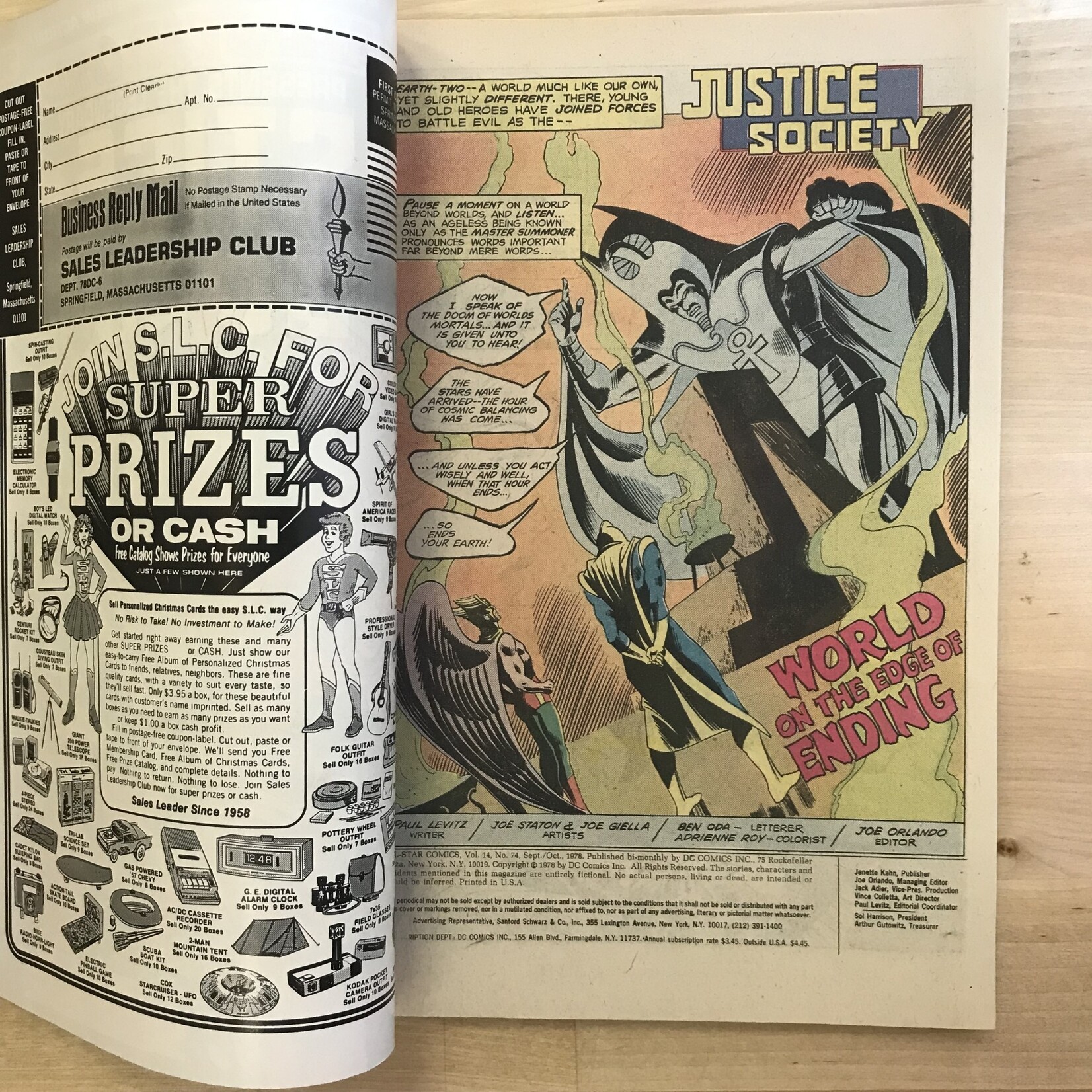 All-Star Comics - #74 September/October 1974 (Justice Society) - Comic Book