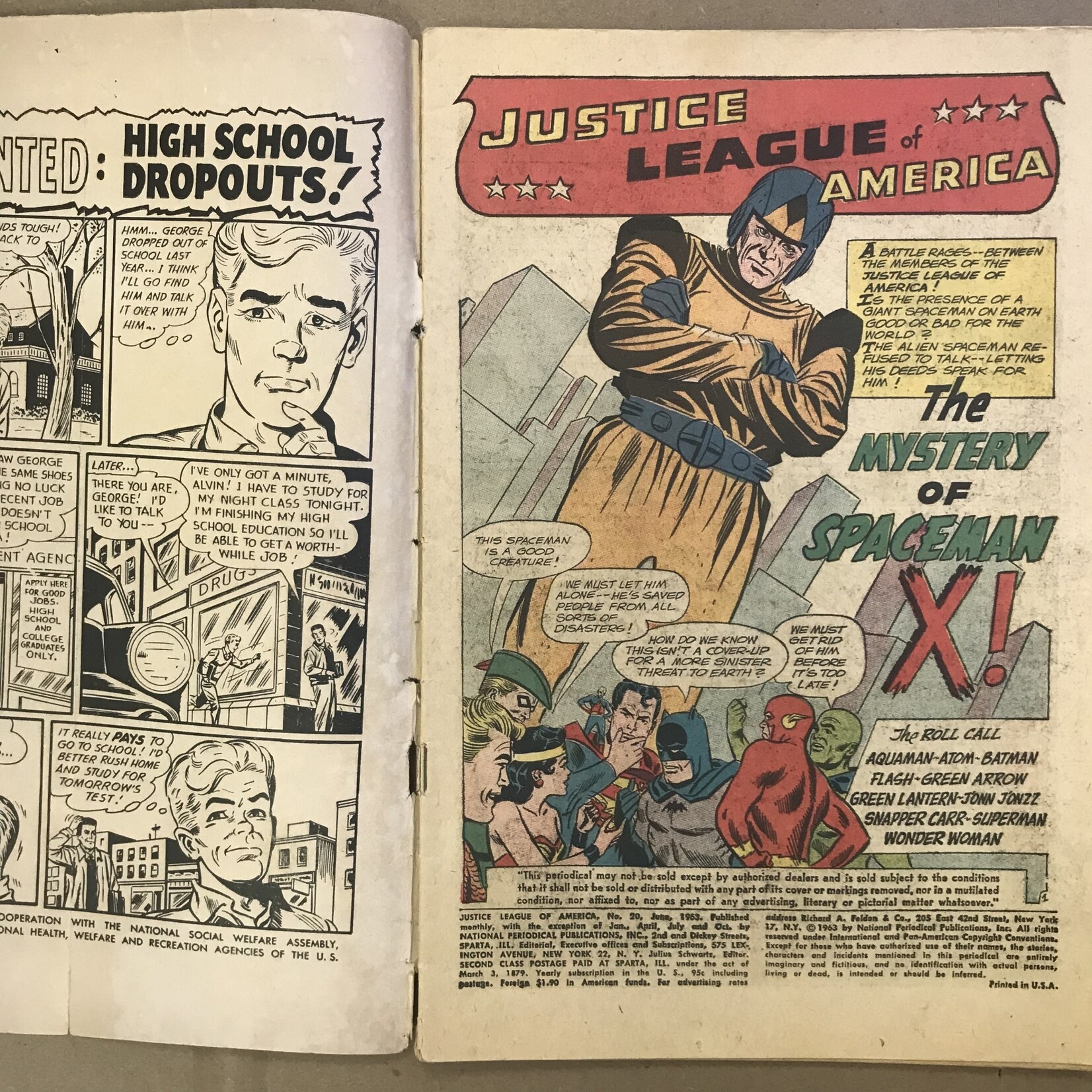 Justice League Of America - #20 June 1963 - Comic Book