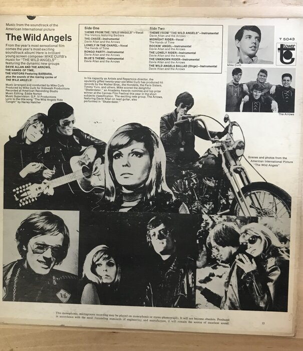 Wild Angels - Music From The Soundtrack Of The Motion Picture - T5043 - Vinyl LP (USED)