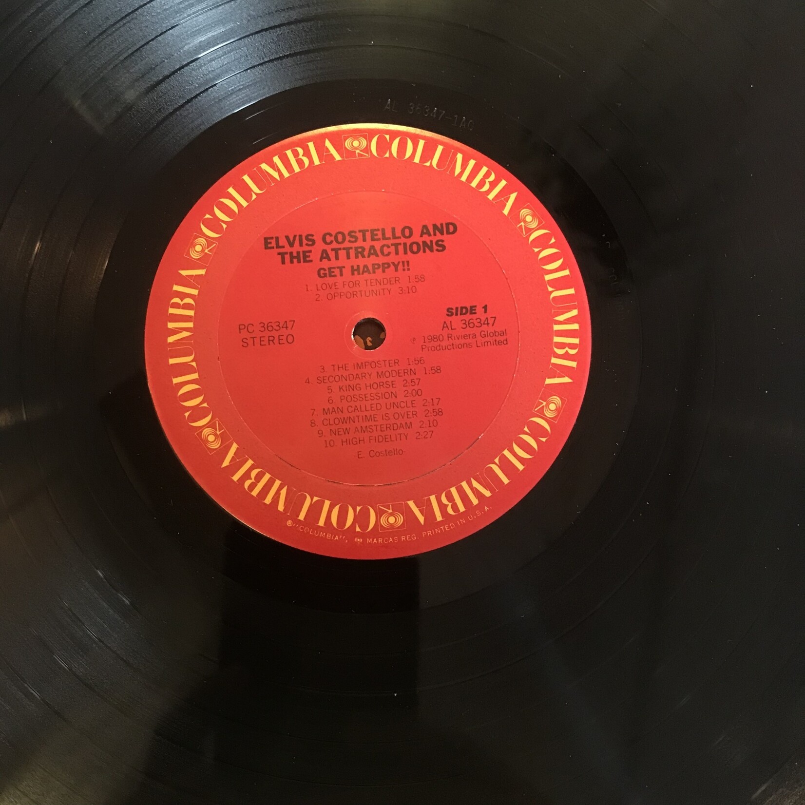 Elvis Costello - Get Happy - PC36347 - Vinyl LP (USED)