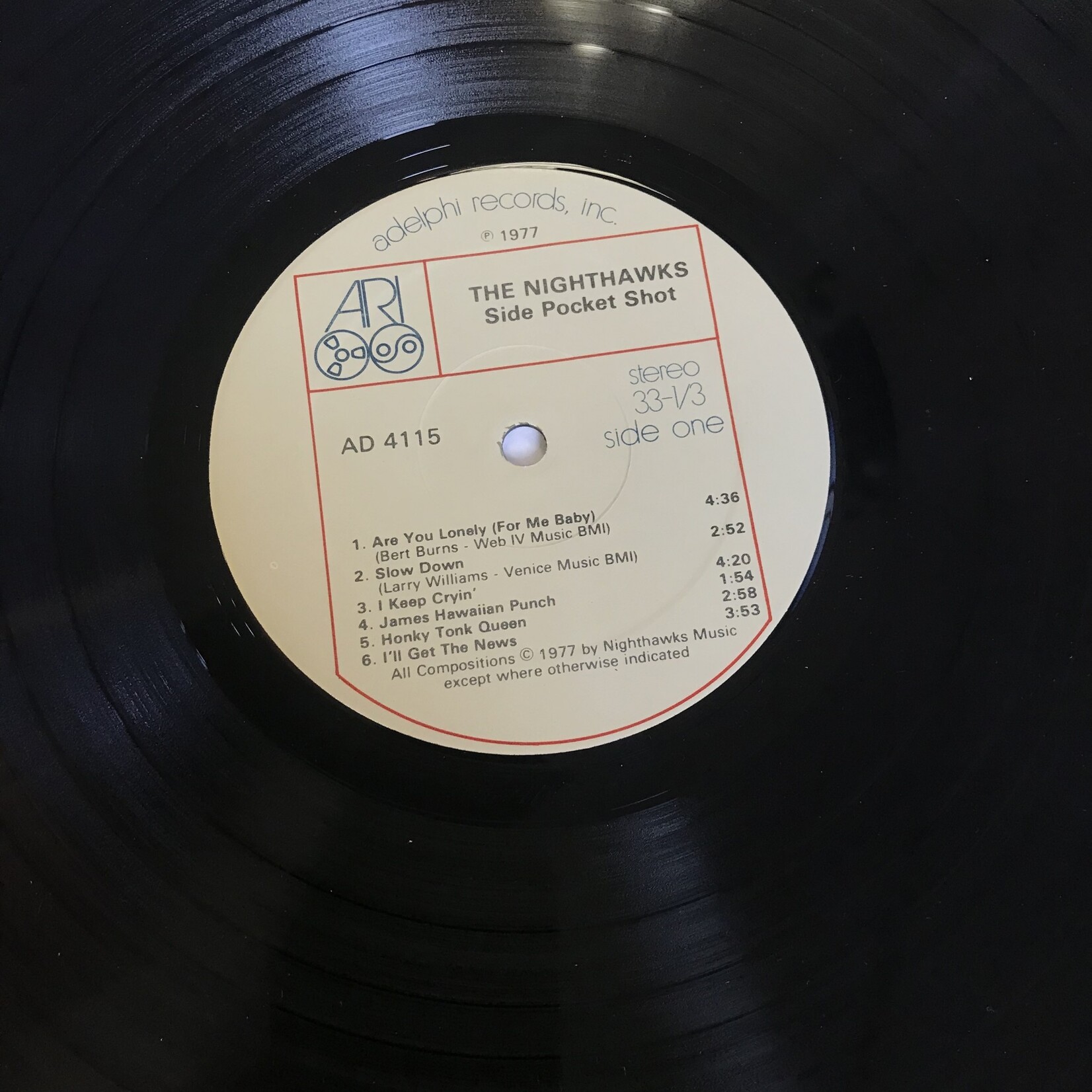 Nighthawks - Side Pocket Shot - AD4115 - Vinyl LP (USED)