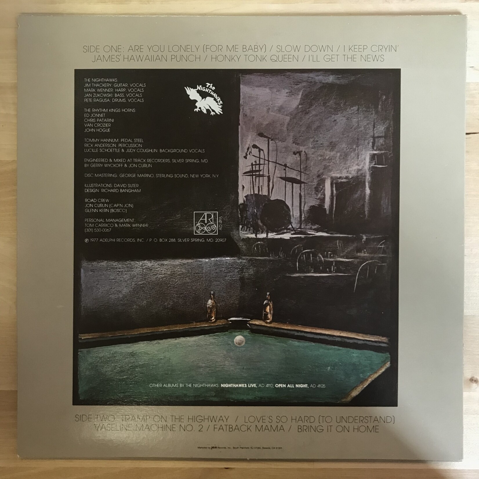 Nighthawks - Side Pocket Shot - AD4115 - Vinyl LP (USED)