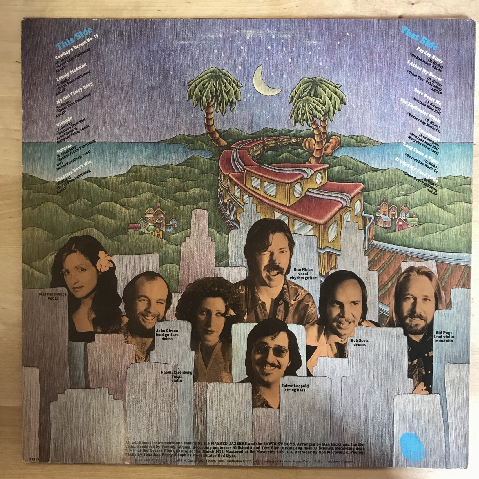 Dan Hicks - Last Train To Hicksville - BTS51 - Vinyl LP (USED)
