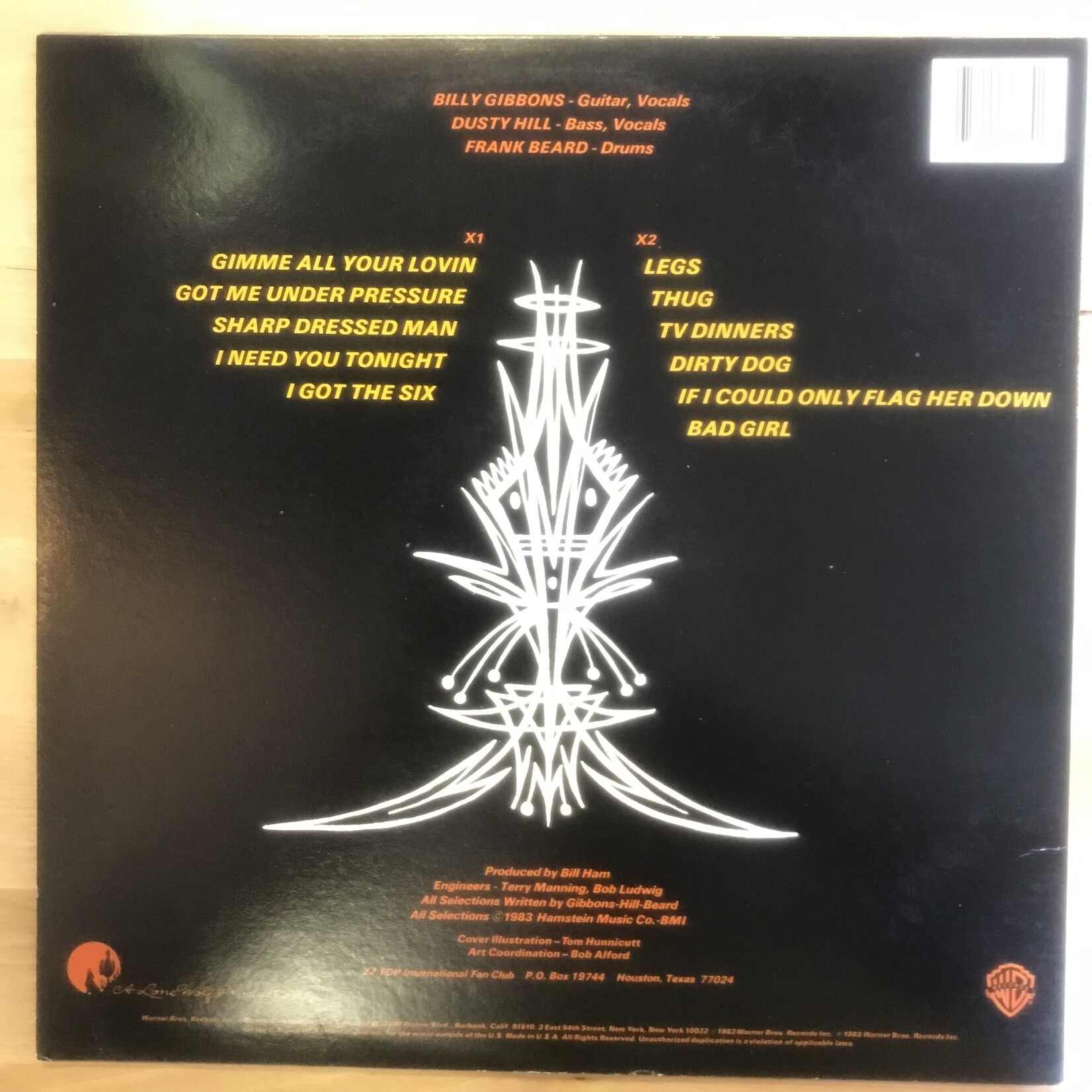 ZZ Top - Eliminator - 1 23774 - Vinyl LP (USED)